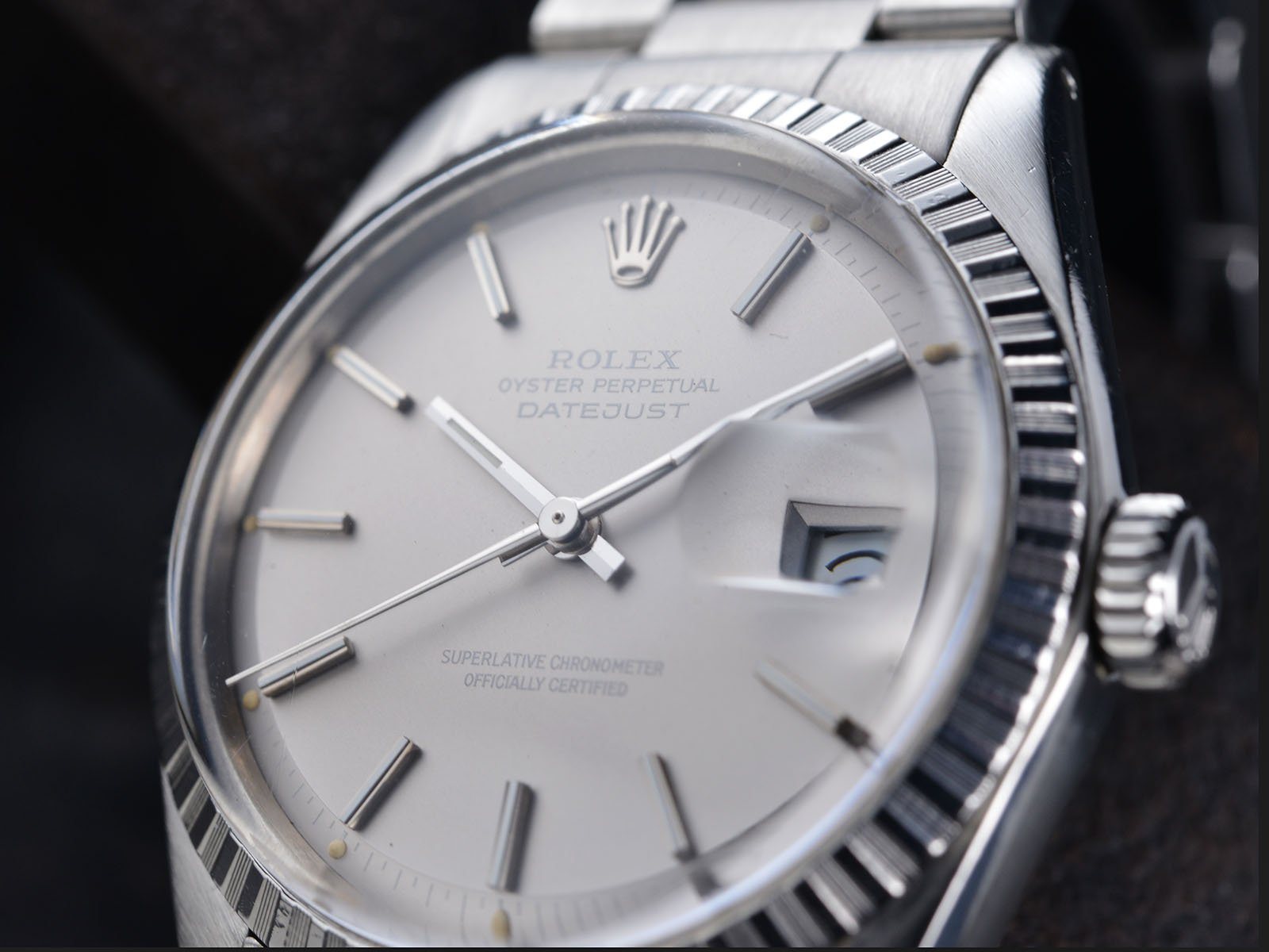 ROLEX 1603 DATEJUST GHOST GREY DIAL