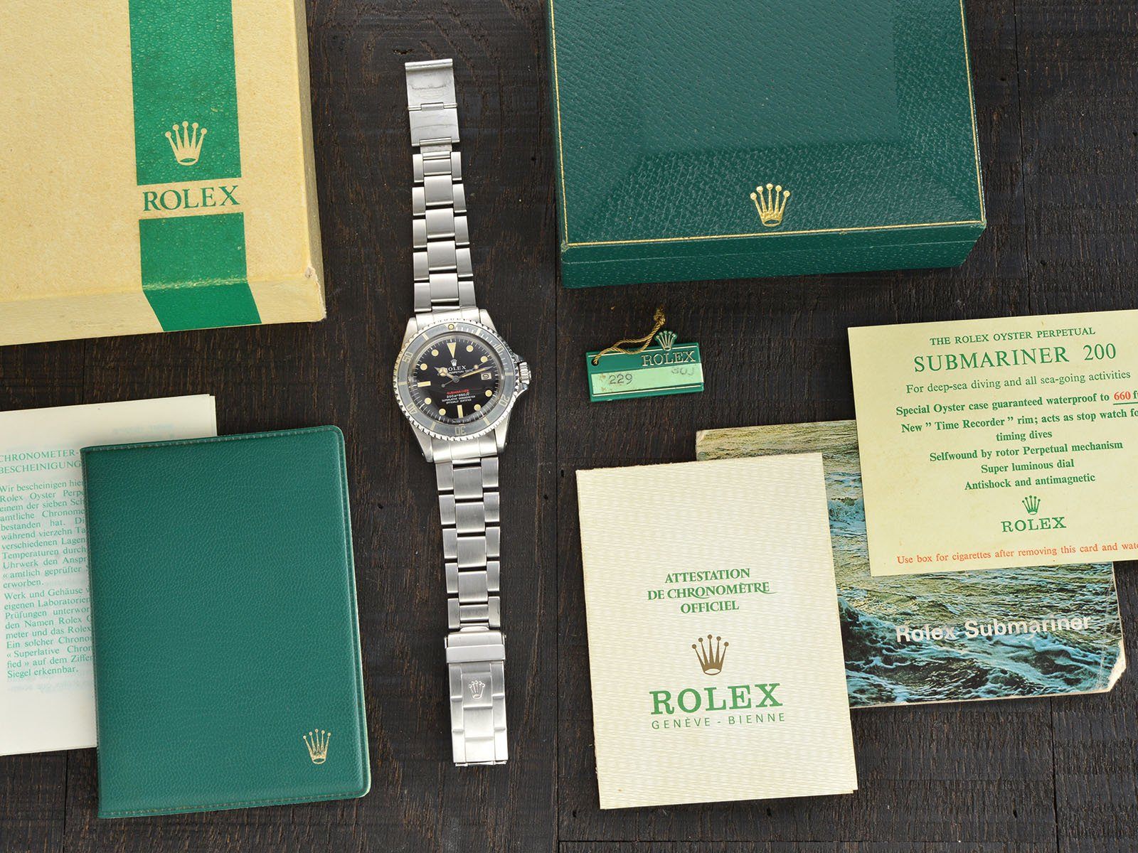 ROLEX 1680 DARK TROPICAL MK2 SUBMARINER