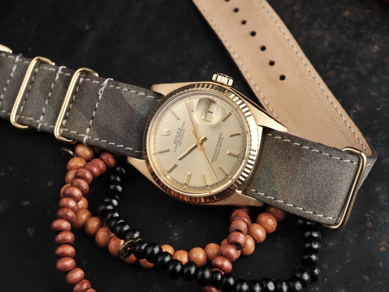 ROLEX 18 KT GOLD DATEJUST 1601