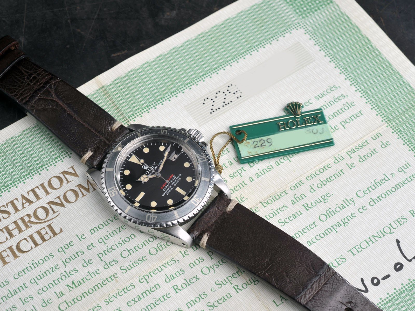 CURATED ROLEX 1680 MT.’S FIRST REDSUB B+P