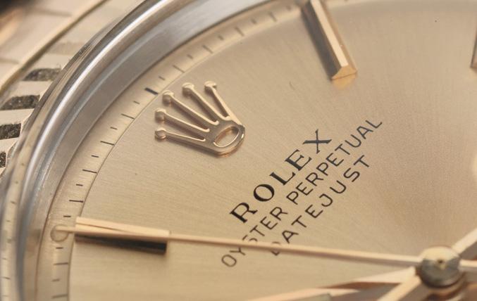 Rolex Two Tone Rose Gold 1601 Datejust