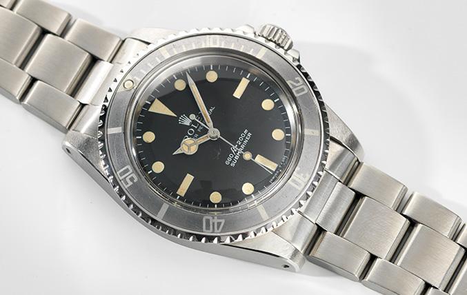 Curated Rolex Submariner Non-Serif Matte Dial 5513 + GOYARD