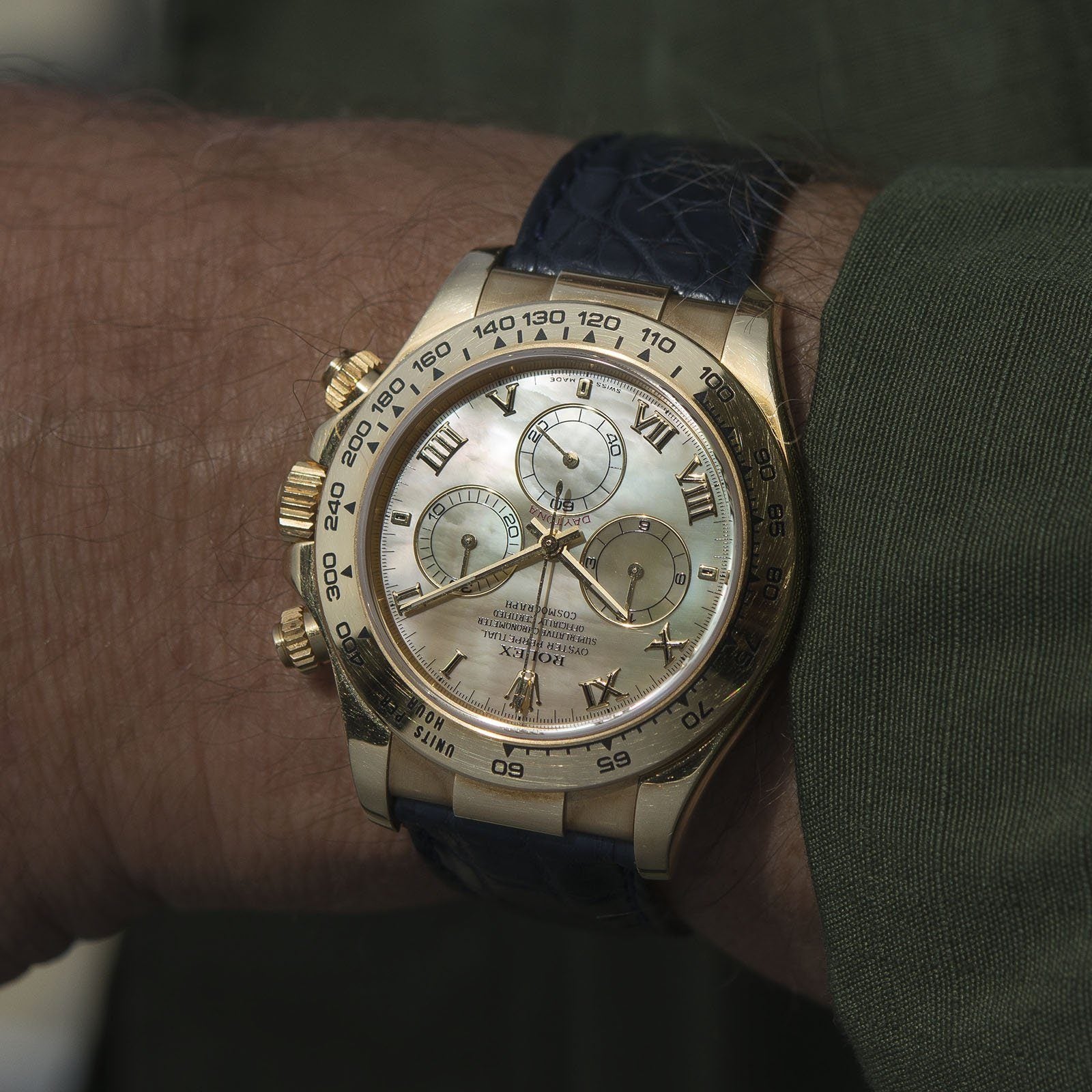 Rolex Daytona Yellow Gold 116518 Mother of Pearl