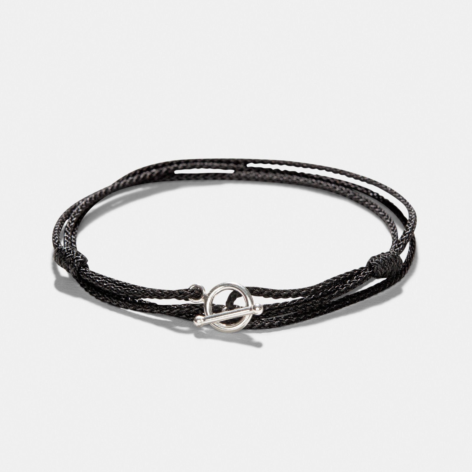 Oskar Gydell Black Nylon Rope Bracelet