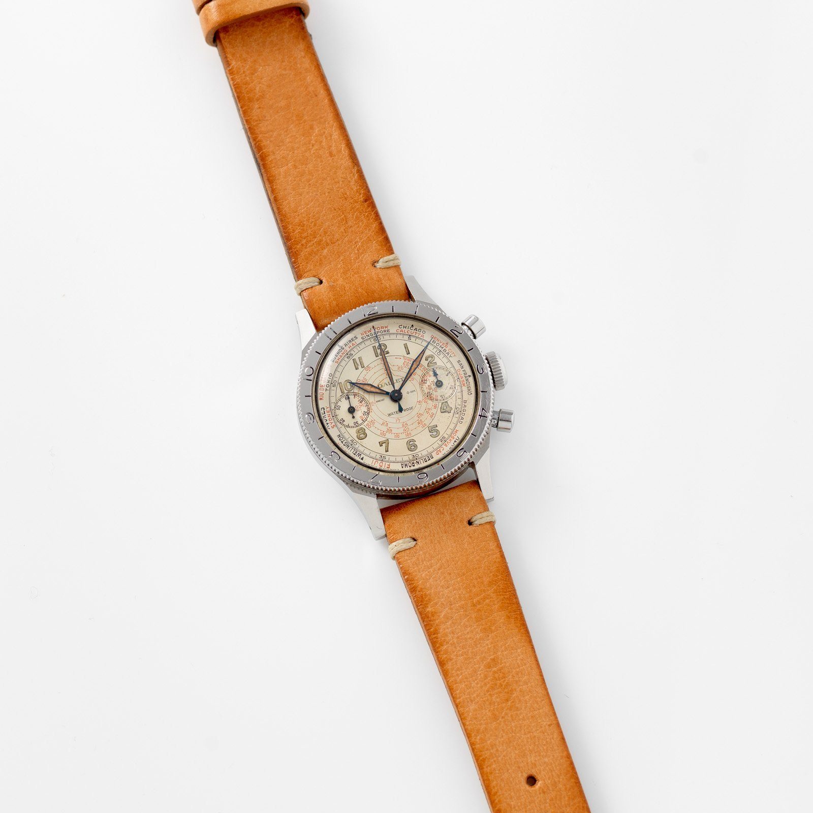 Gallet Chronograph 1940s Flying Officer