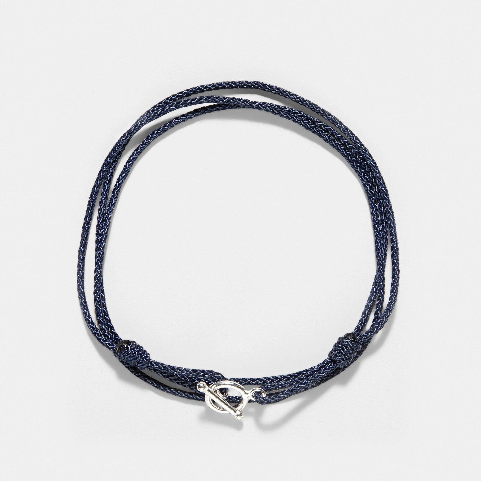 Oskar Gydell Blue Nylon Rope Bracelet