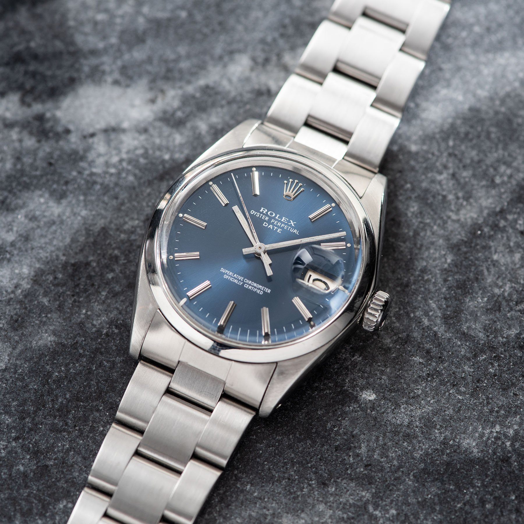 Rolex OP Date Reference 1500 Blue Dial