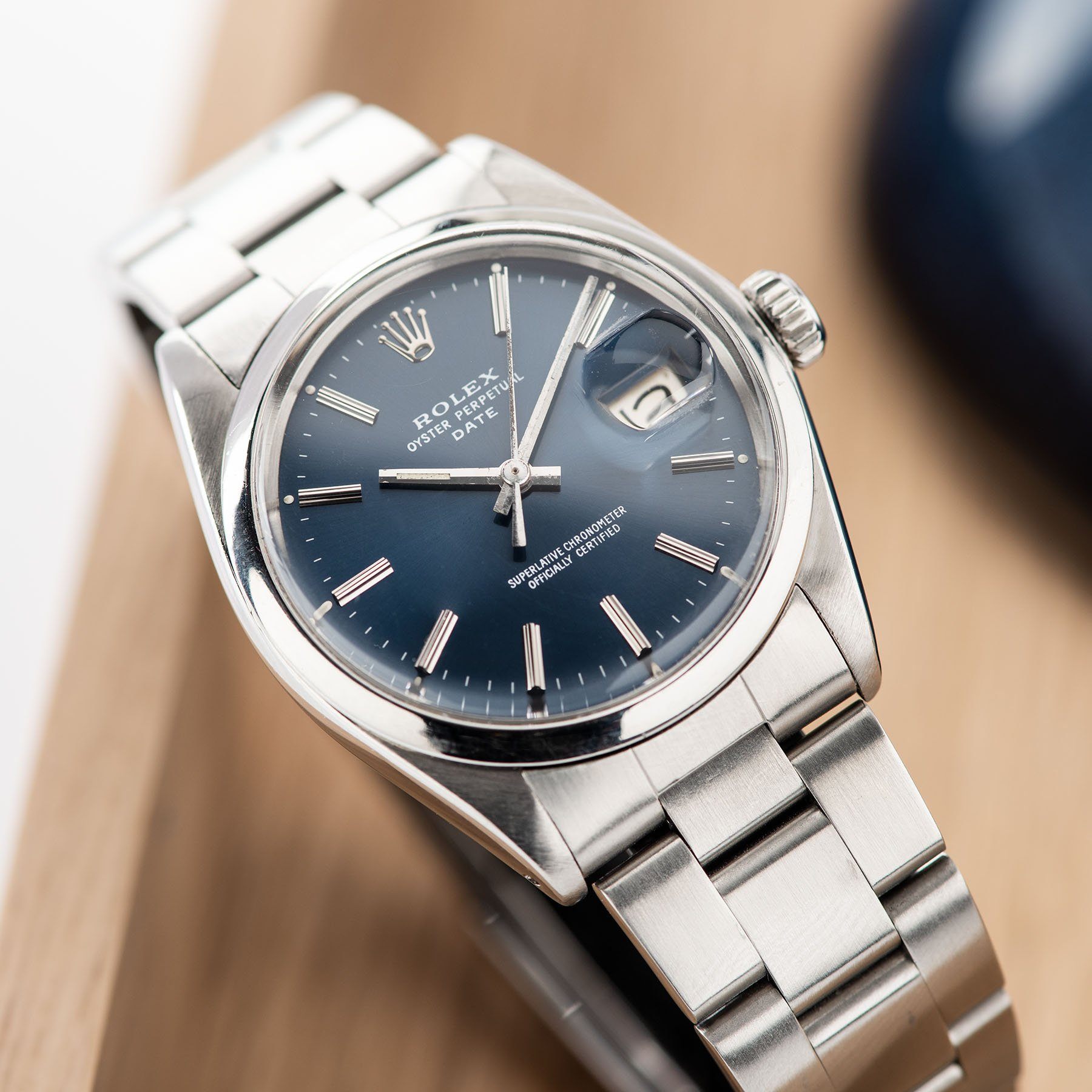 Rolex OP Date Reference 1500 Blue Dial