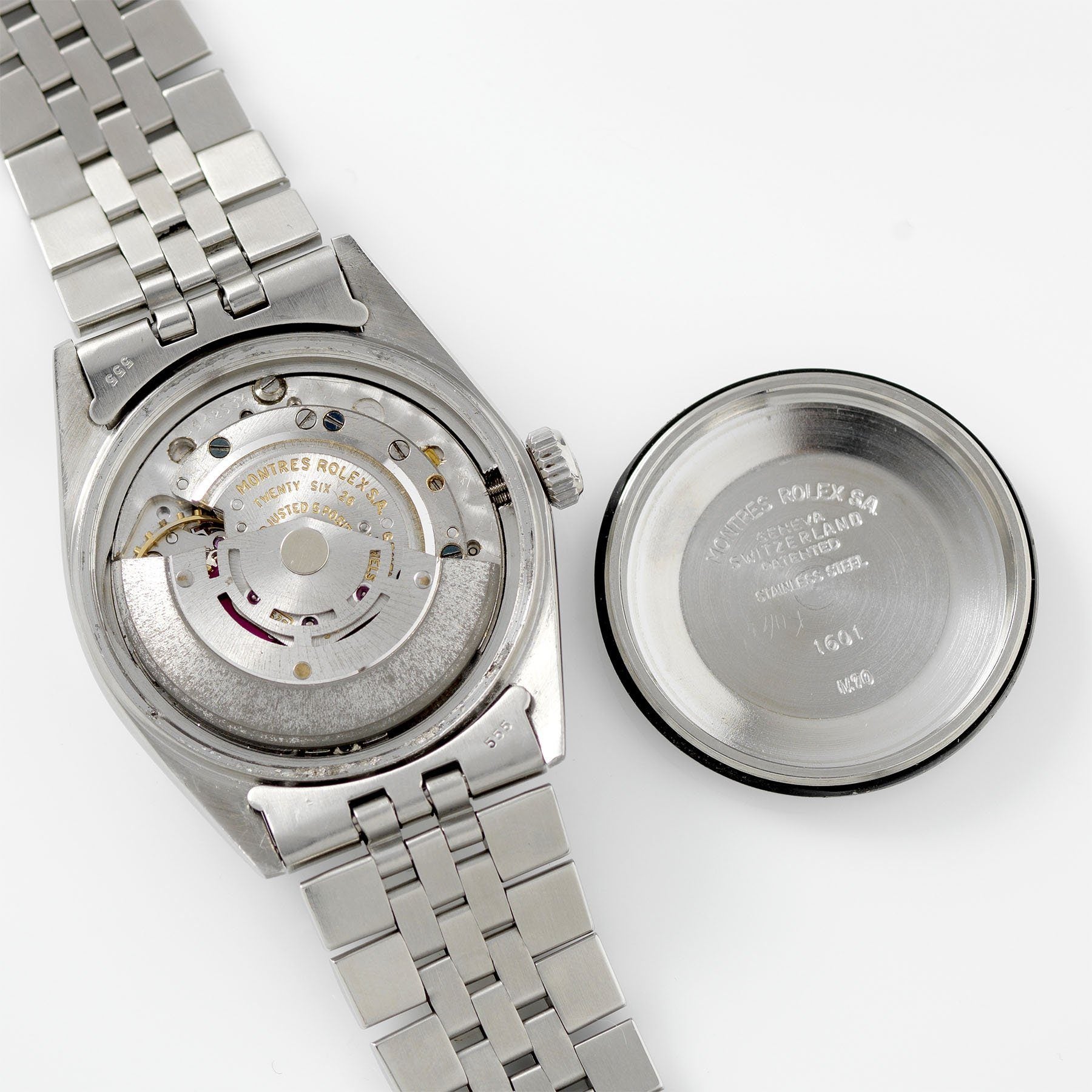 Rolex Datejust 1601 Grey Pie Pan Dial 