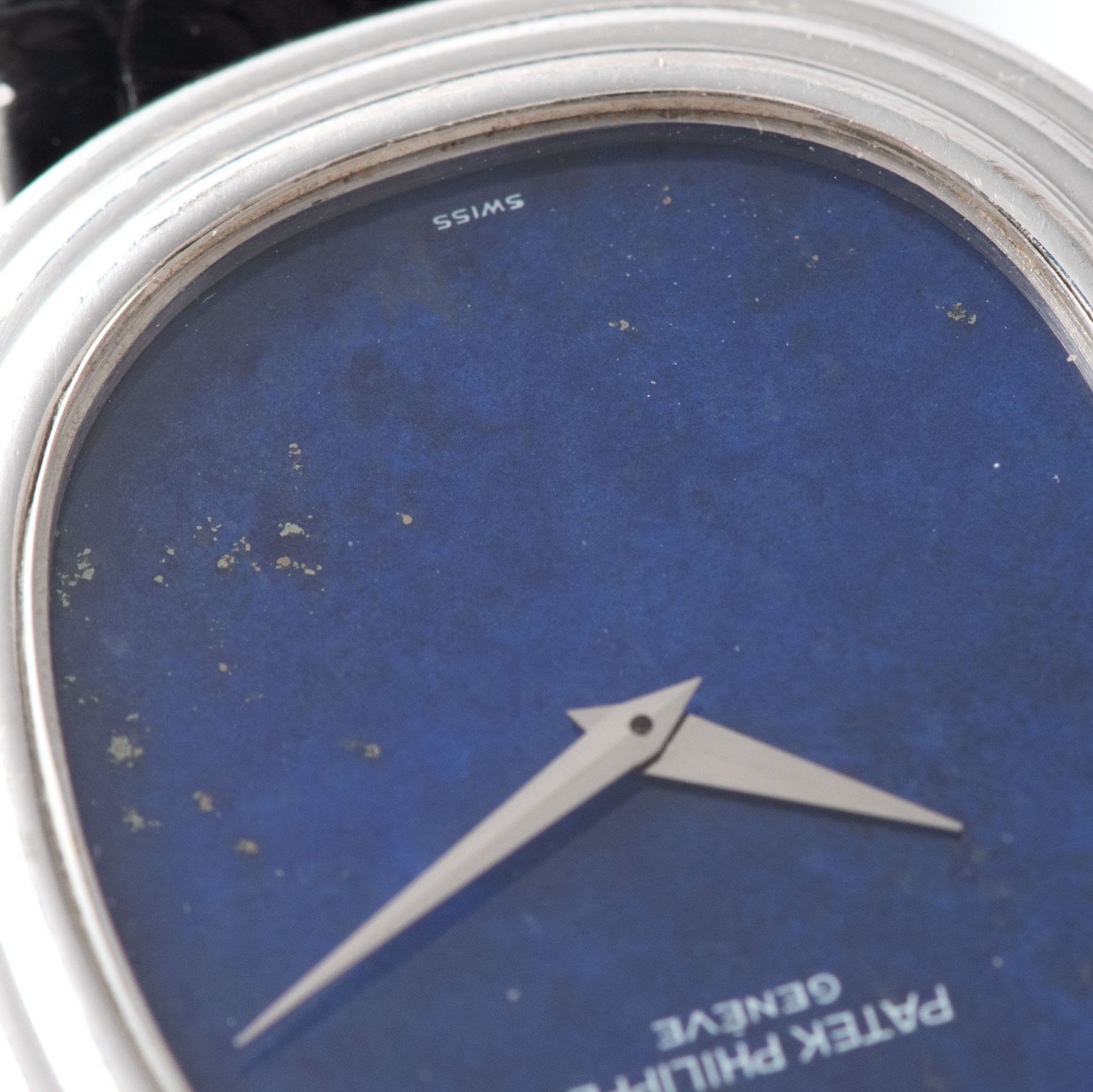 Patek Philippe Ellipse White Gold Lapis Dial Ref 3634