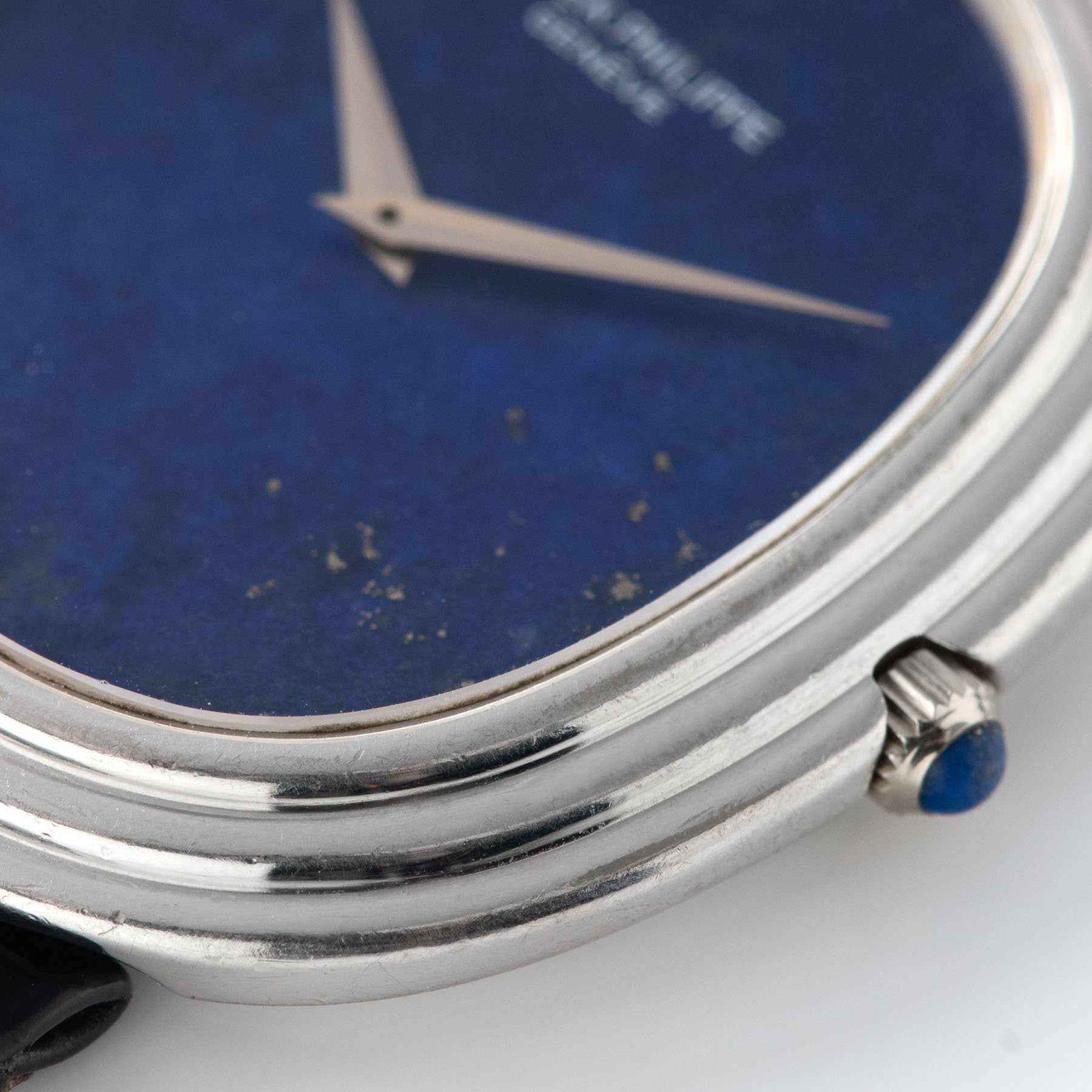 Patek Philippe Ellipse White Gold Lapis Dial Ref 3634