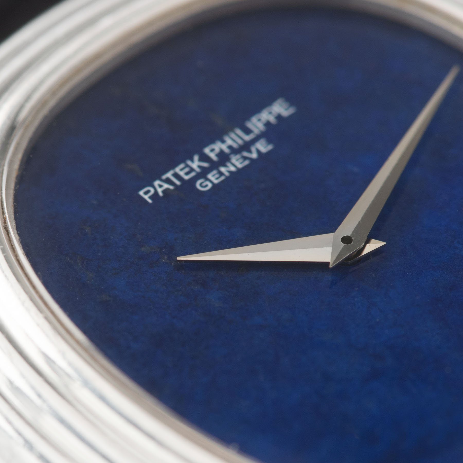 Patek Philippe Ellipse White Gold Lapis  Lazuli blue hardstone Dial Ref 3634