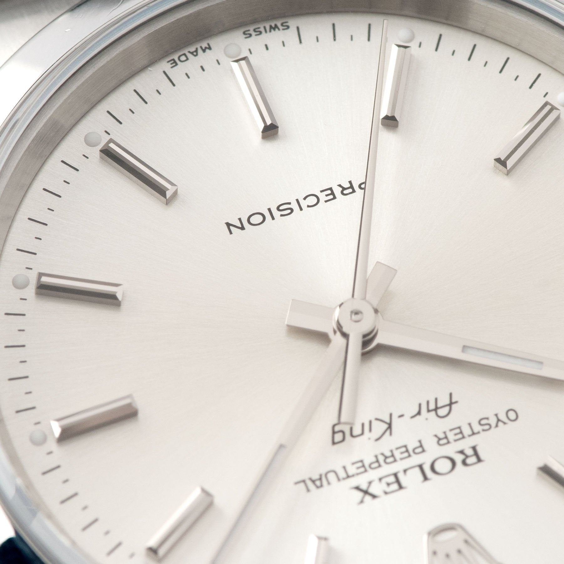 Rolex Air King Ref 14000 Silver Soleil Dial