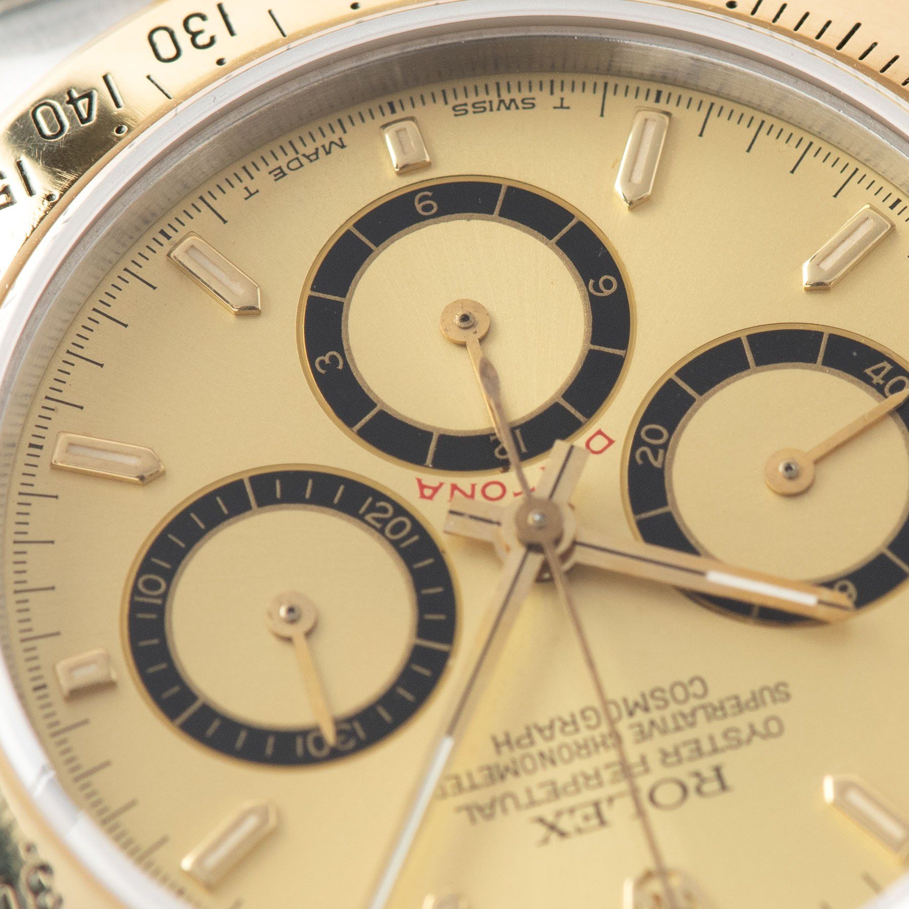 Rolex Daytona 16523 Champagne Four Line Dial 