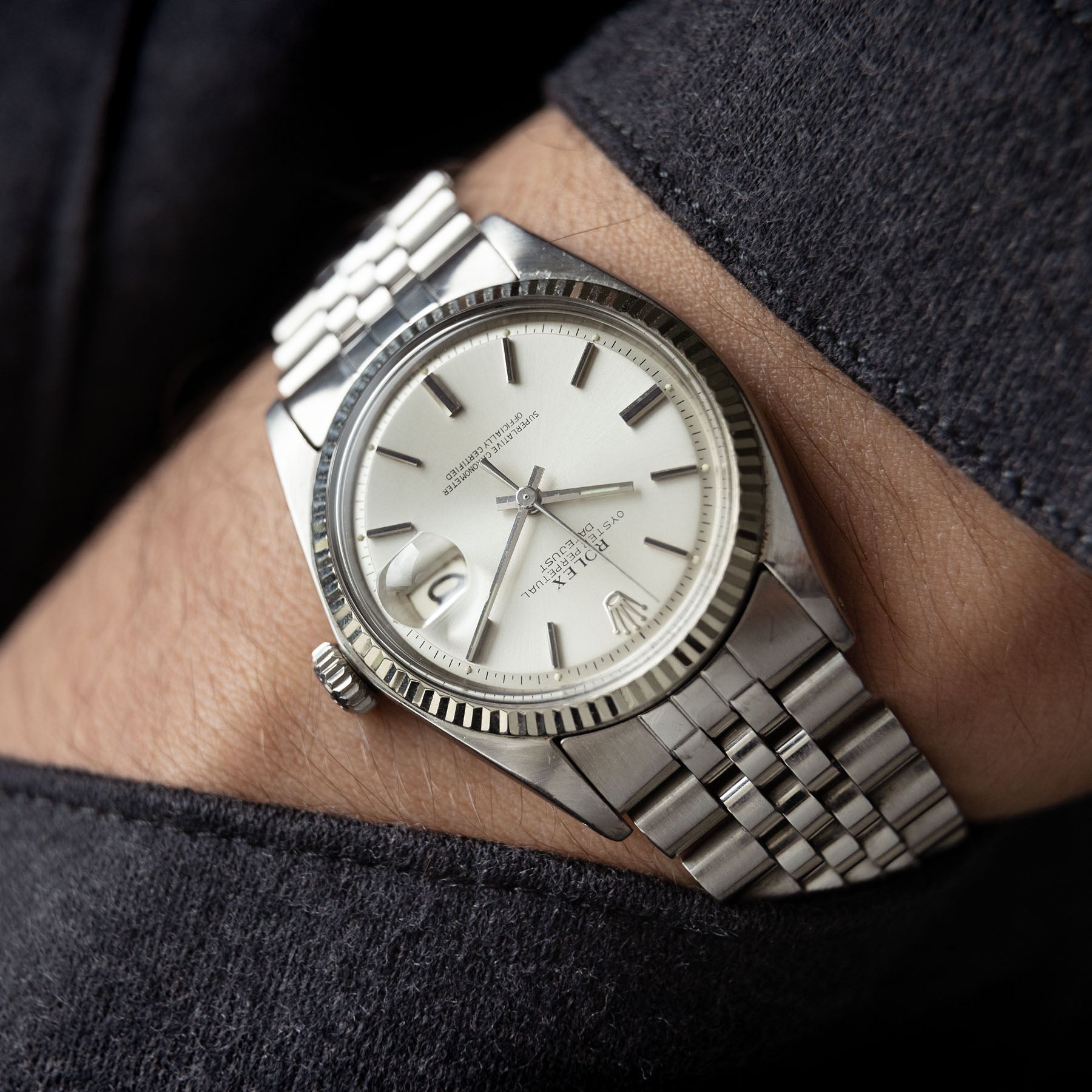 Rolex Datejust silver dial ref 1601