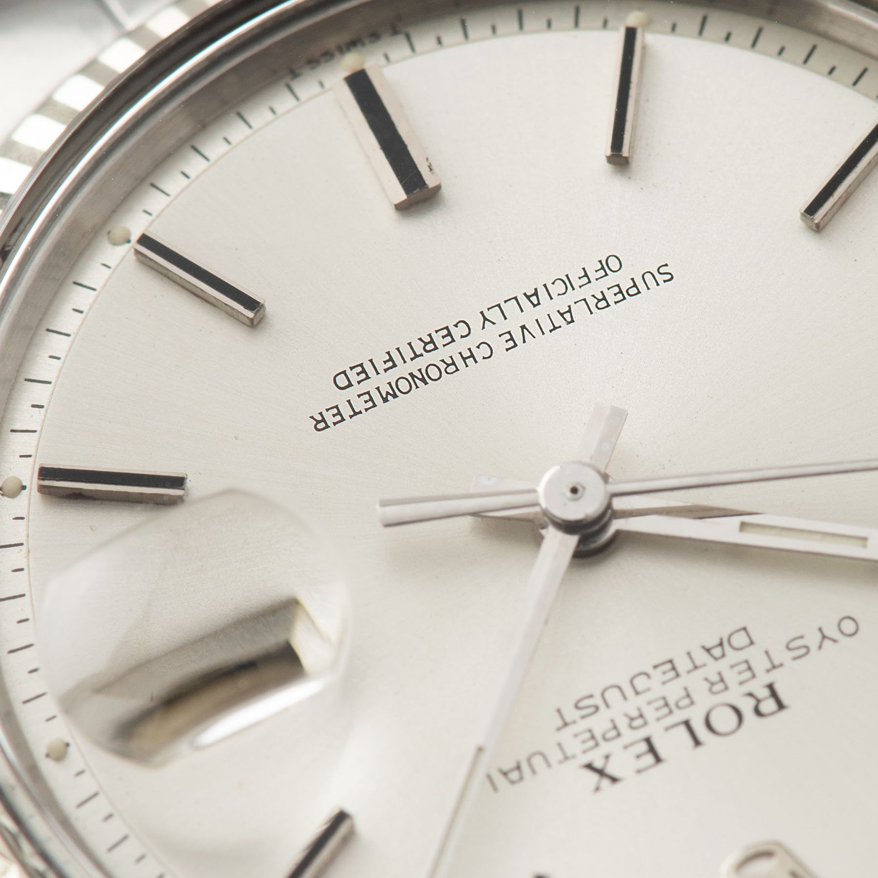 Rolex Datejust silver dial ref 1601