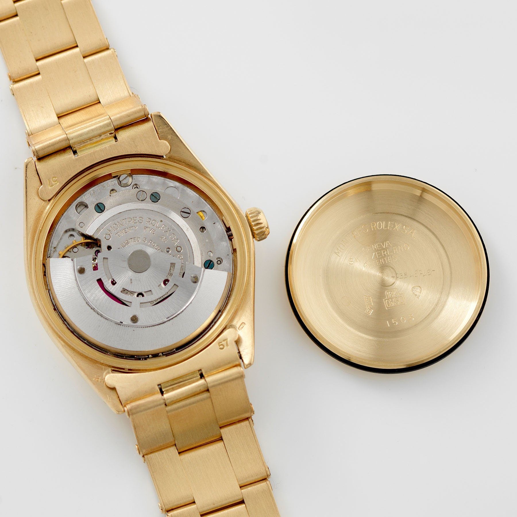 Rolex Yellow Gold Date Reference 1503 Tobacco Dial