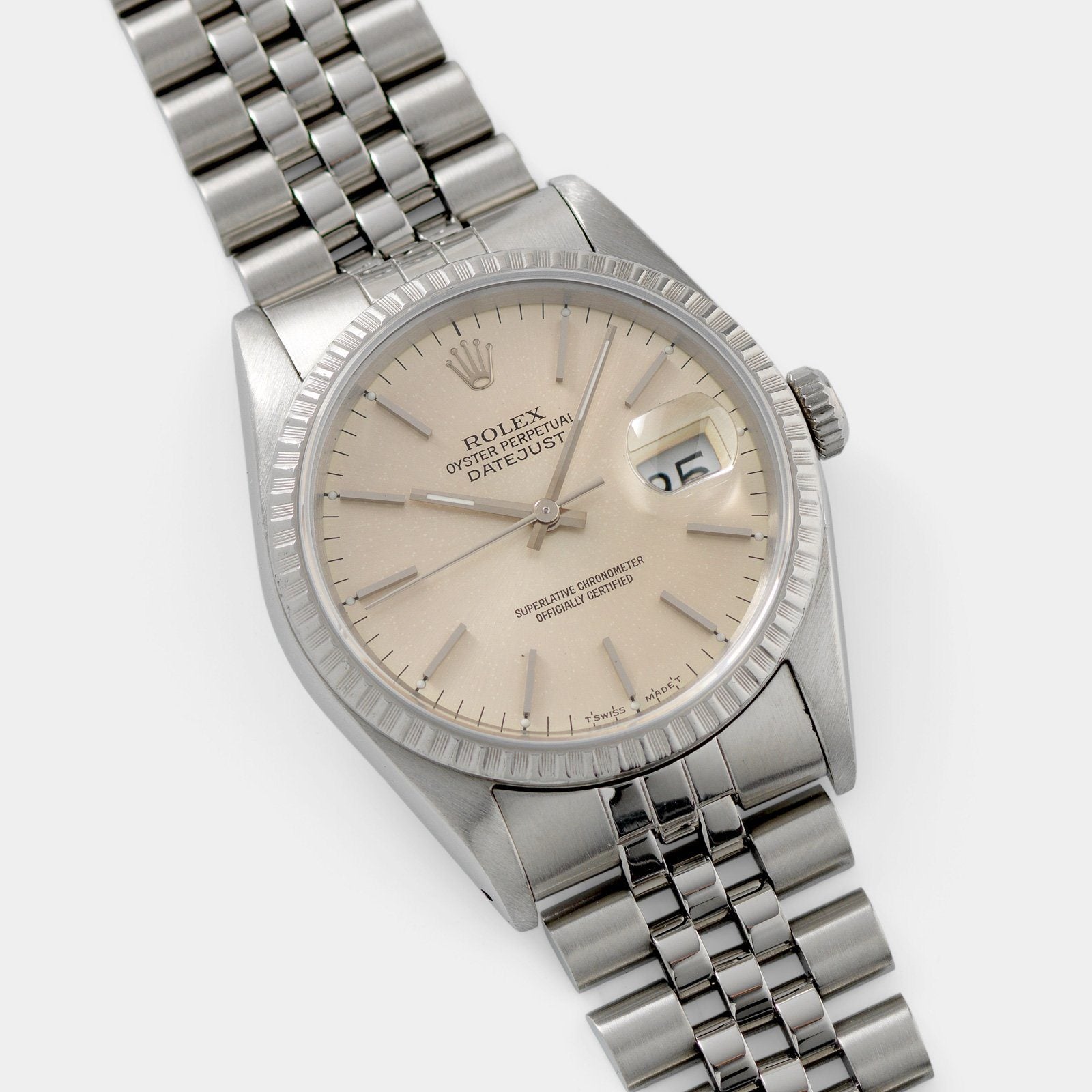 Rolex Datejust Silver Dial Reference 16220