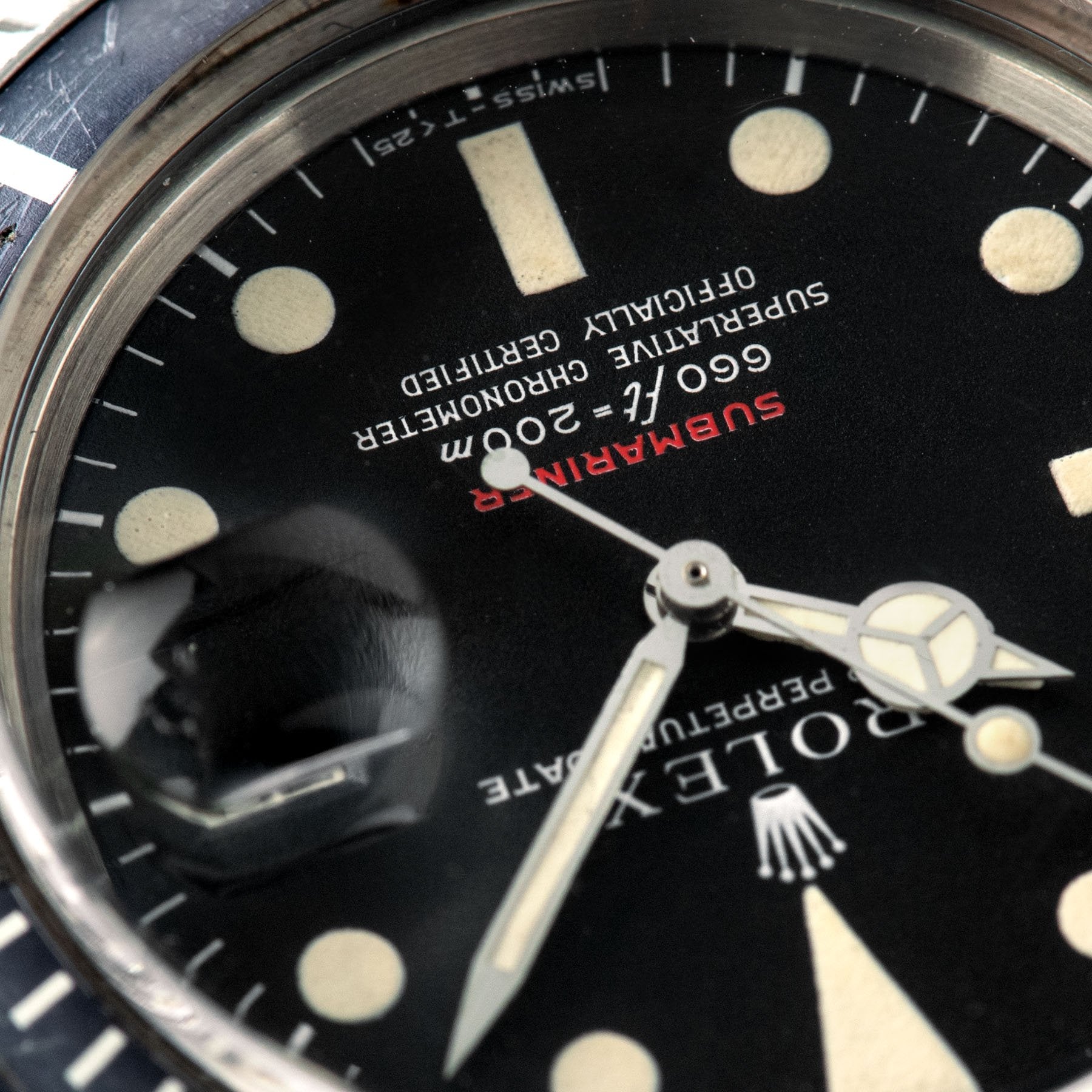 Rolex Red Submariner Date 1680 Mk4 Dial