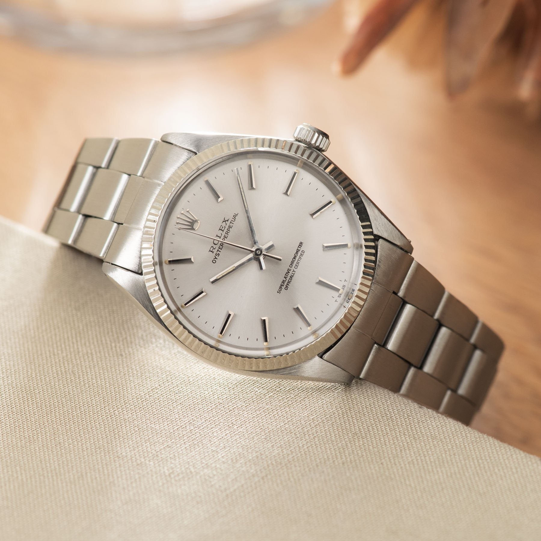 Rolex Oyster Perpetual silver dial ref 1005