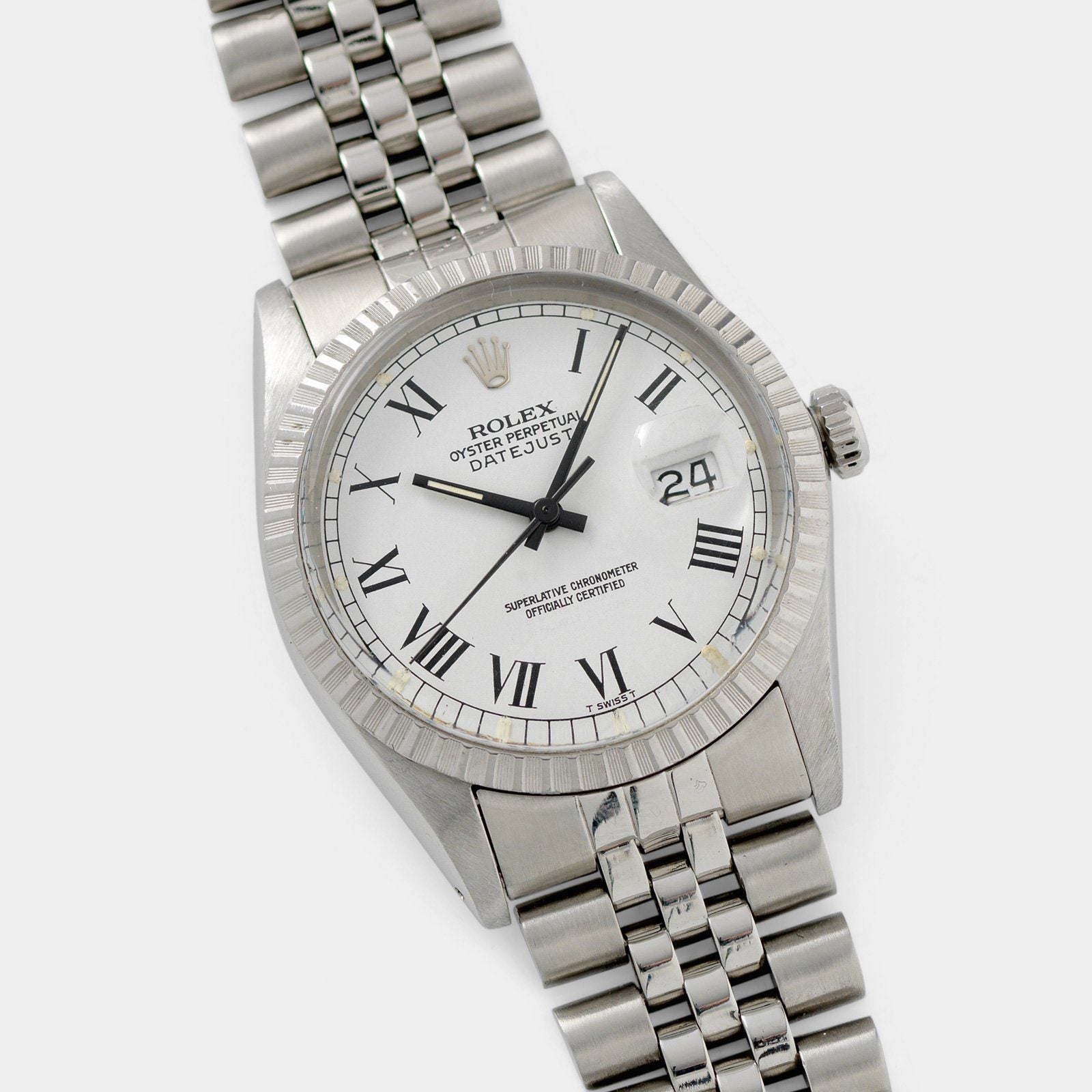 Rolex Datejust White Buckley Dial ref 16030