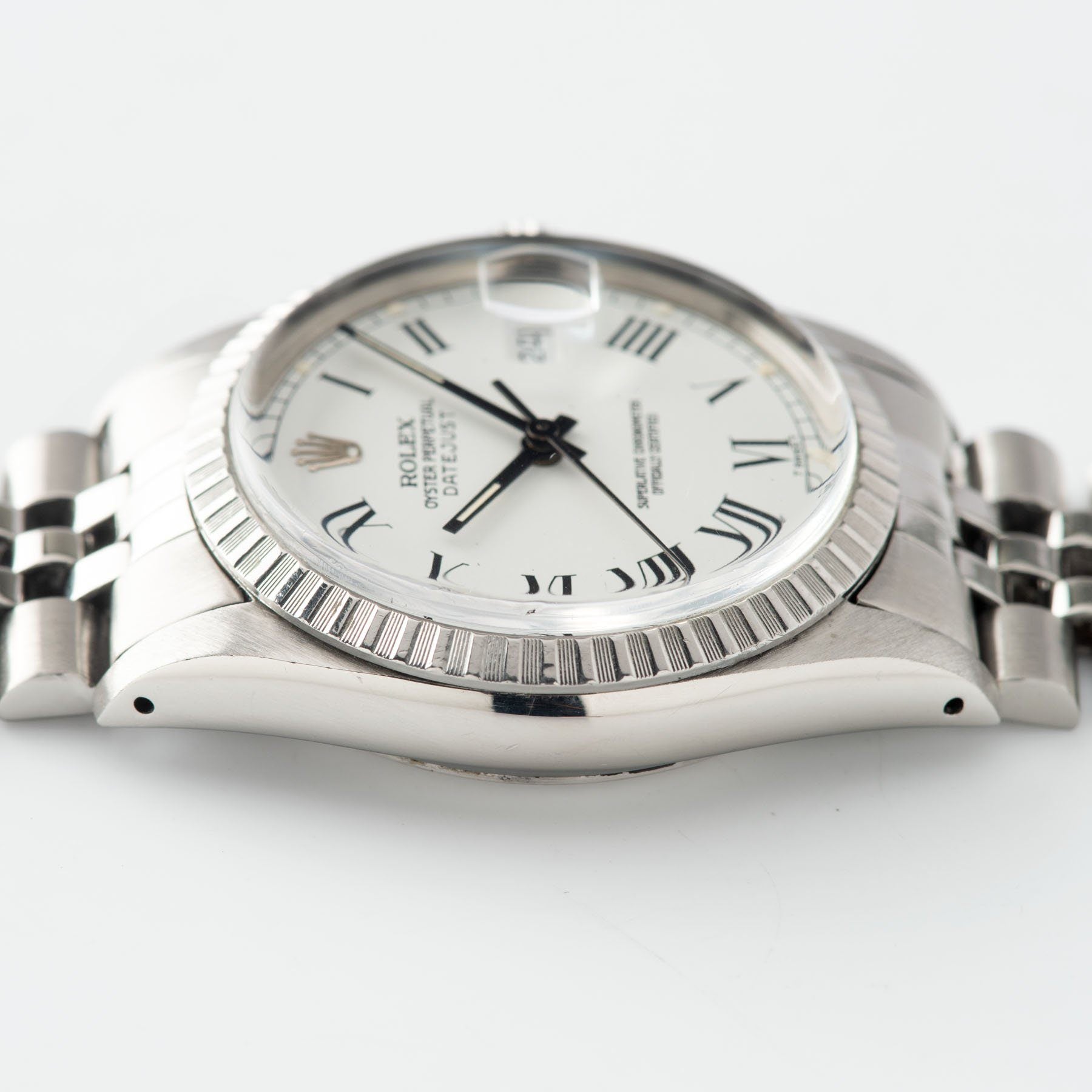 Rolex Datejust White Buckley Dial ref 16030