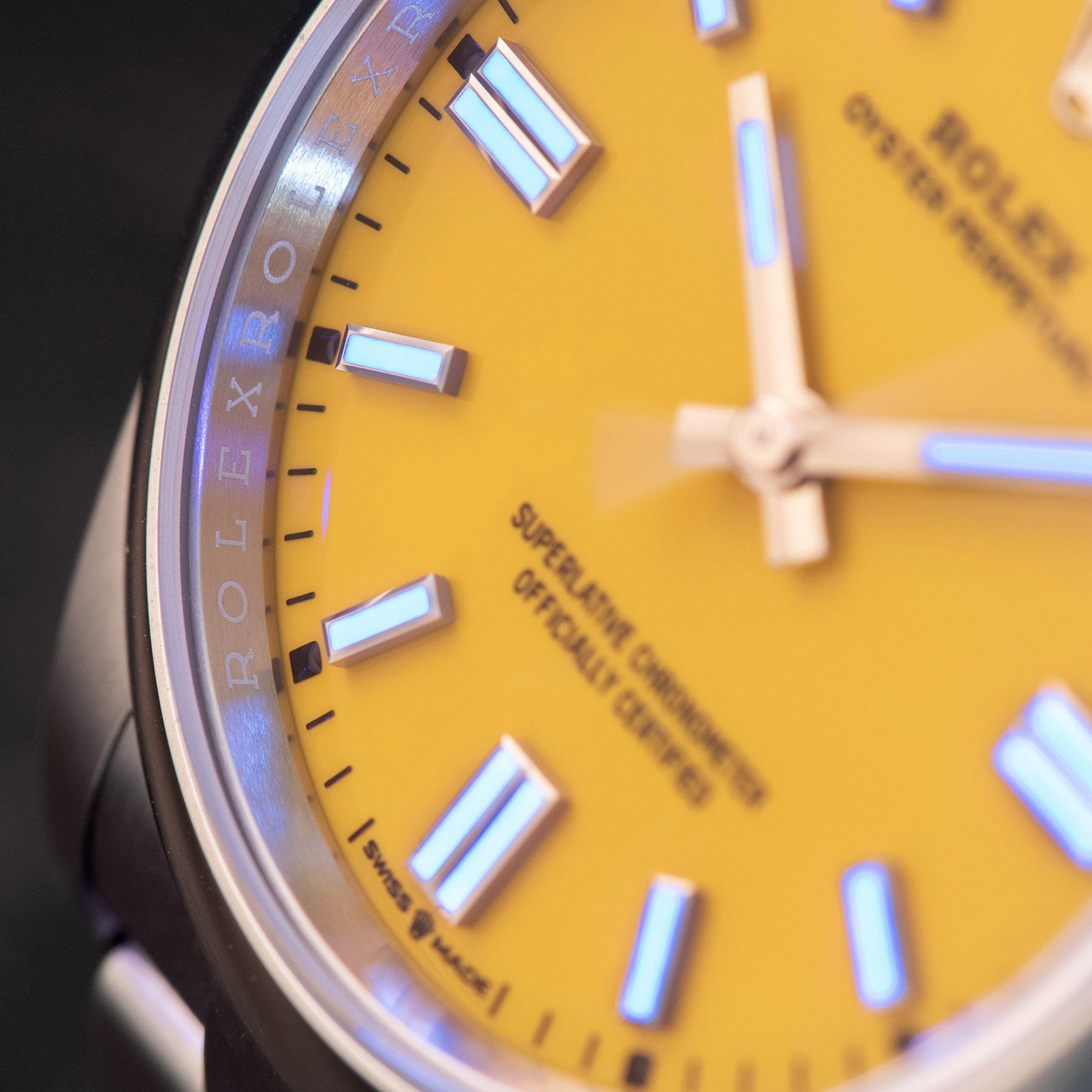 Rolex Oyster Perpetual Ref 126000 Yellow Stella Dial