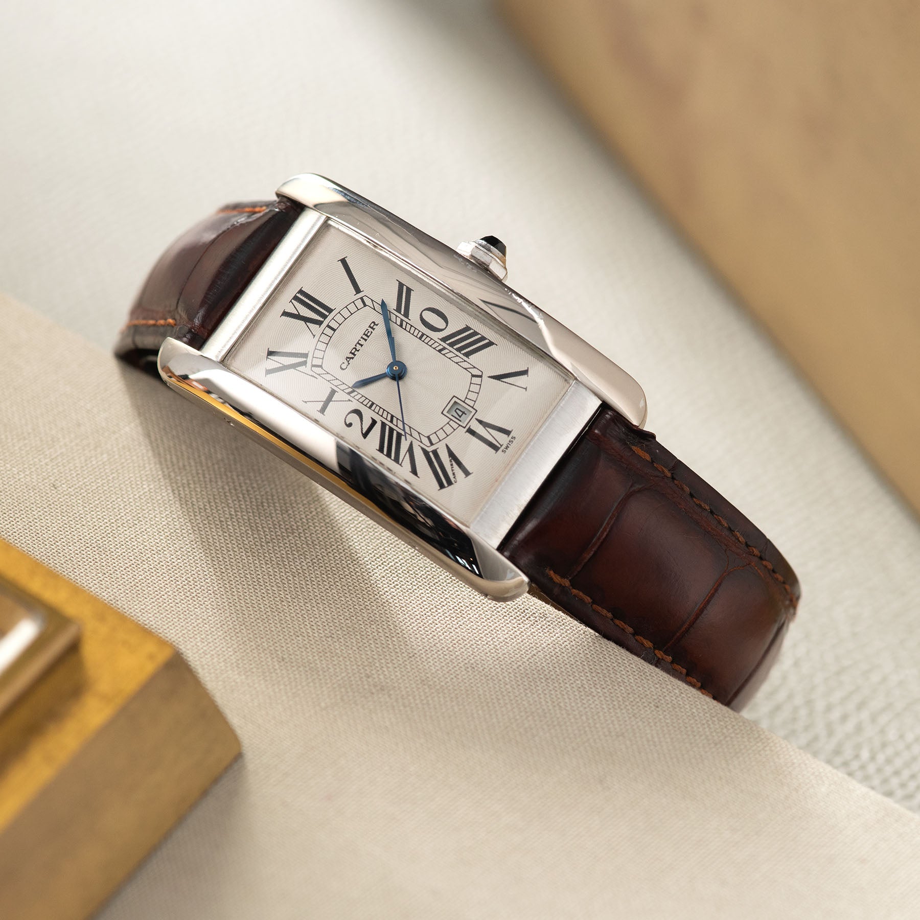 Cartier Tank Americaine White Gold Ref 1741