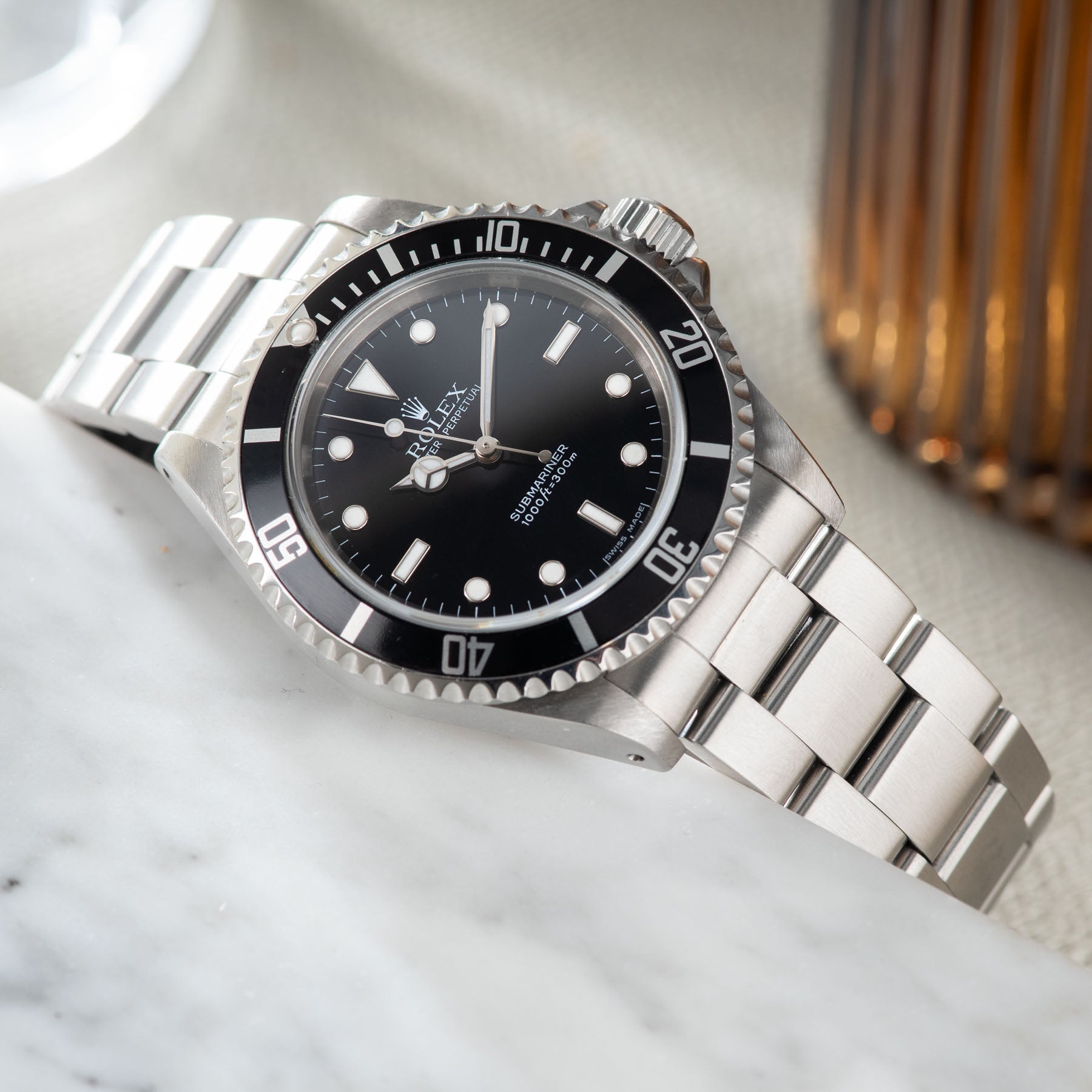 Rolex Submariner Two-Line Dial 14060M Box and Papers