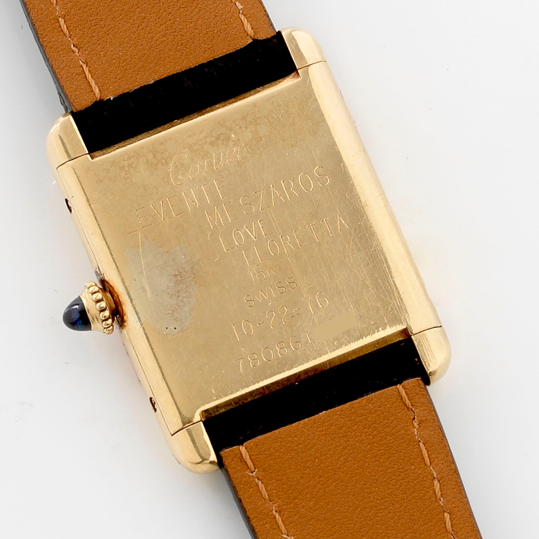 Cartier Tank Louis 18kt Yellow Gold Mechanical Movement 1970s