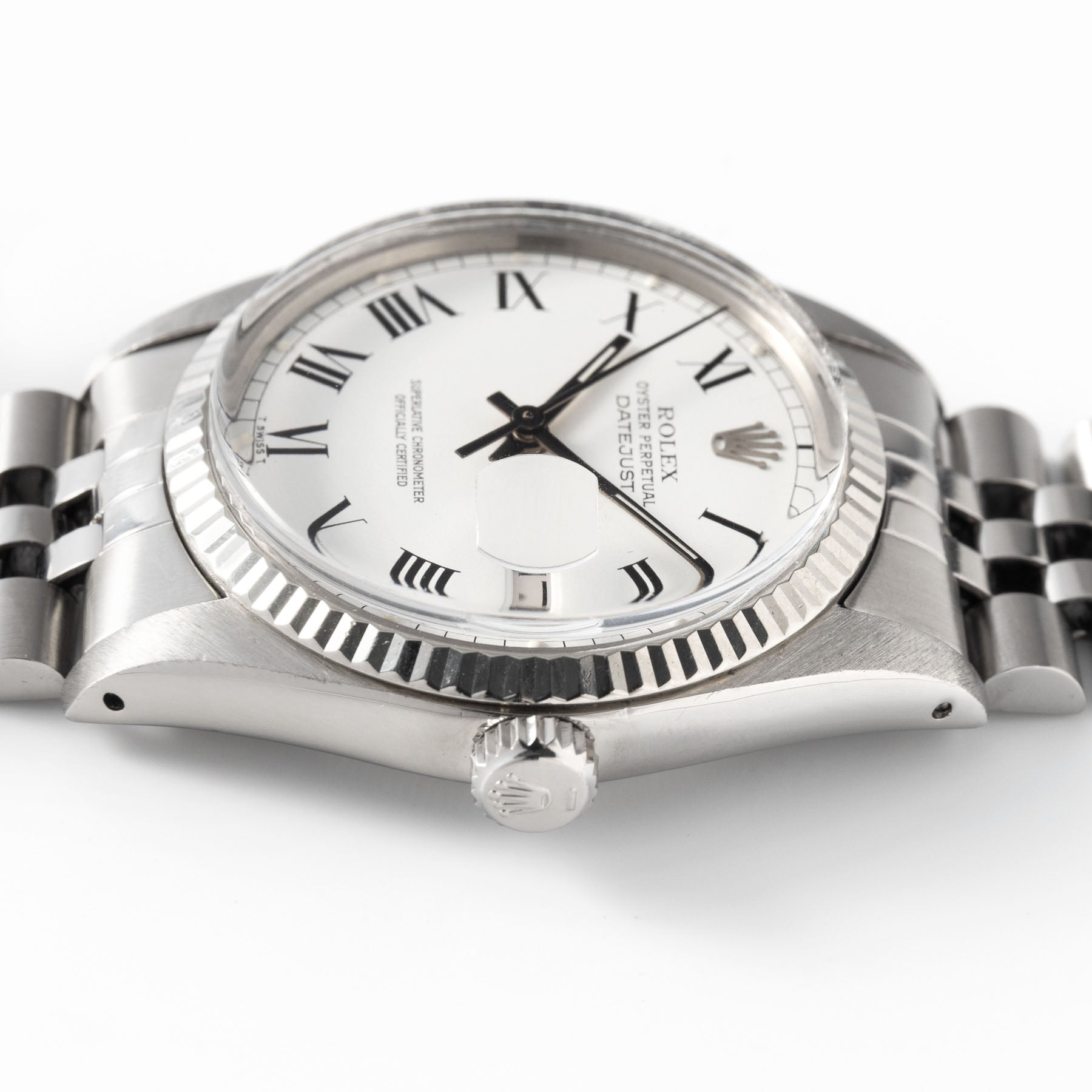 Rolex Datejust Reference 16014 White Buckley Dial