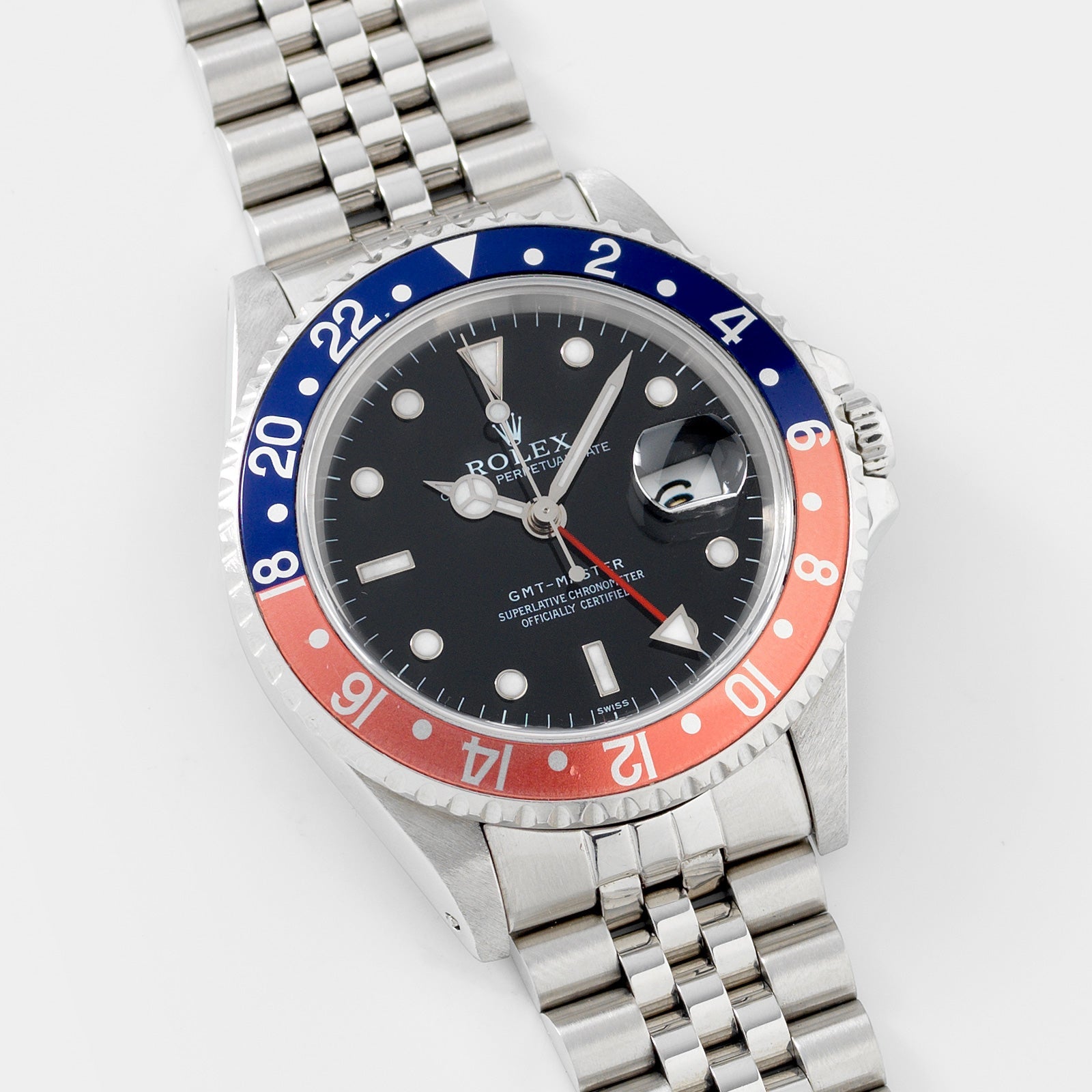 Rolex GMT-Master 16700 Faded Pepsi Swiss Only Dial