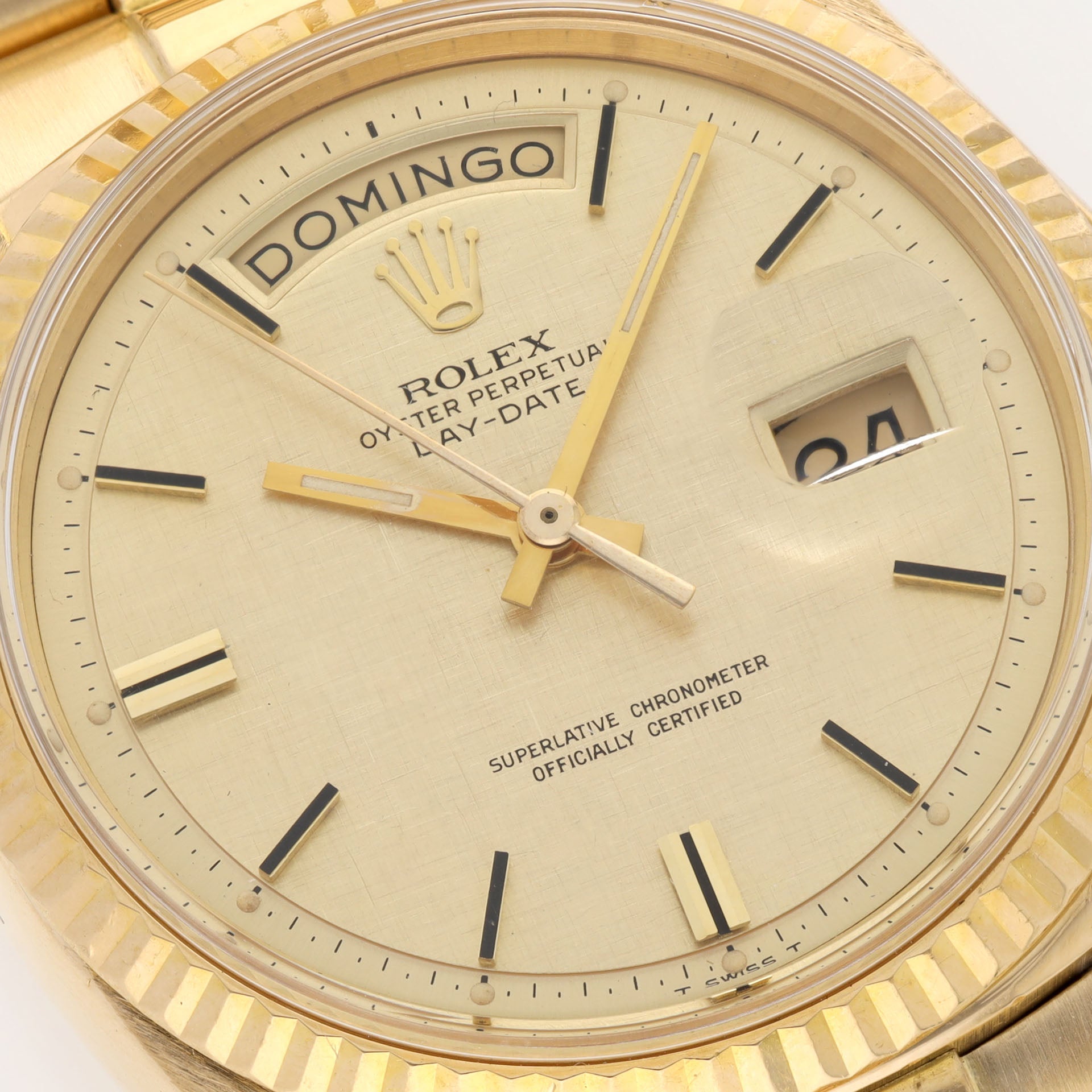 Rolex Day-Date 1803 Yellow Gold Linen Dial