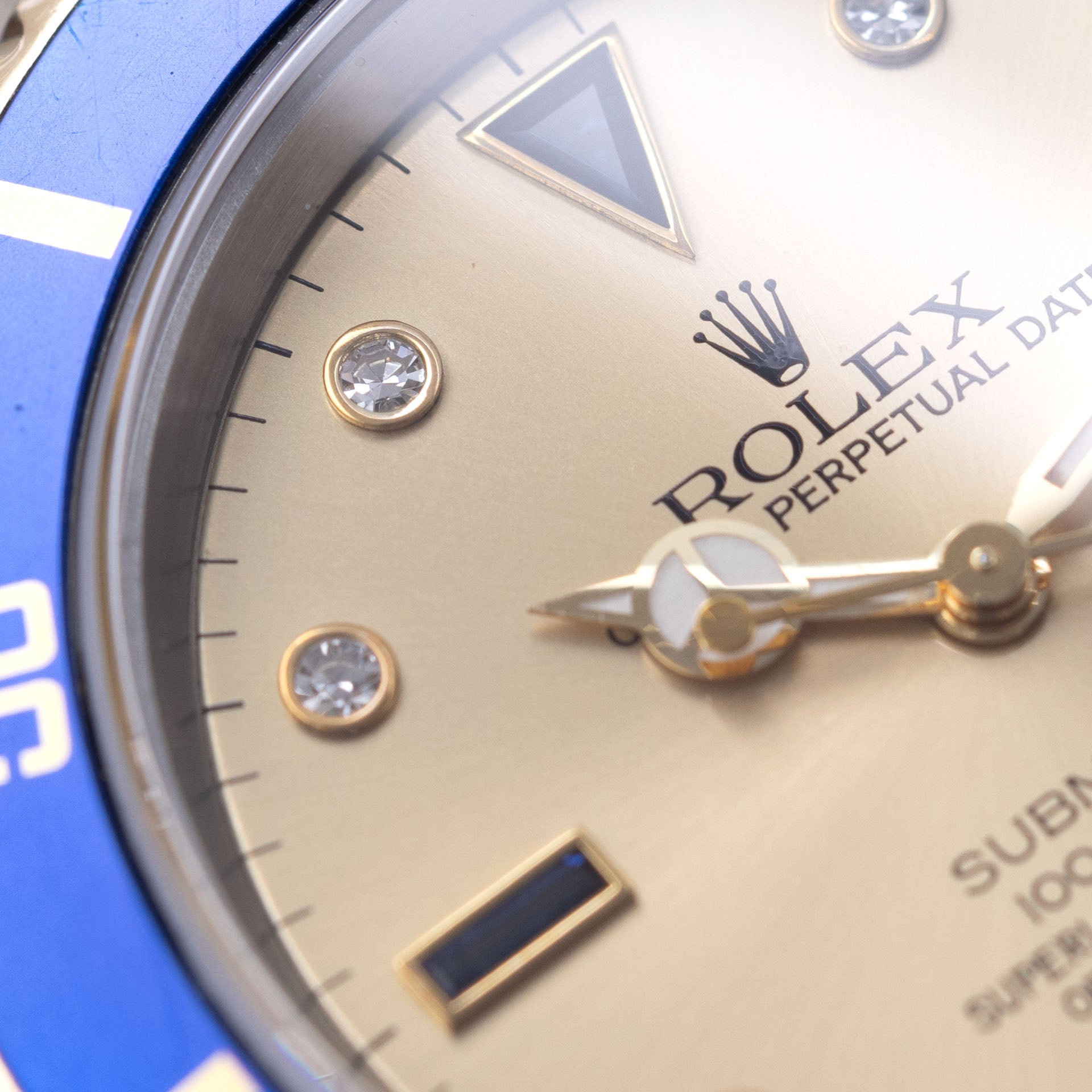 Rolex Submariner Date 16613 Blue Bezel Sultan Dial