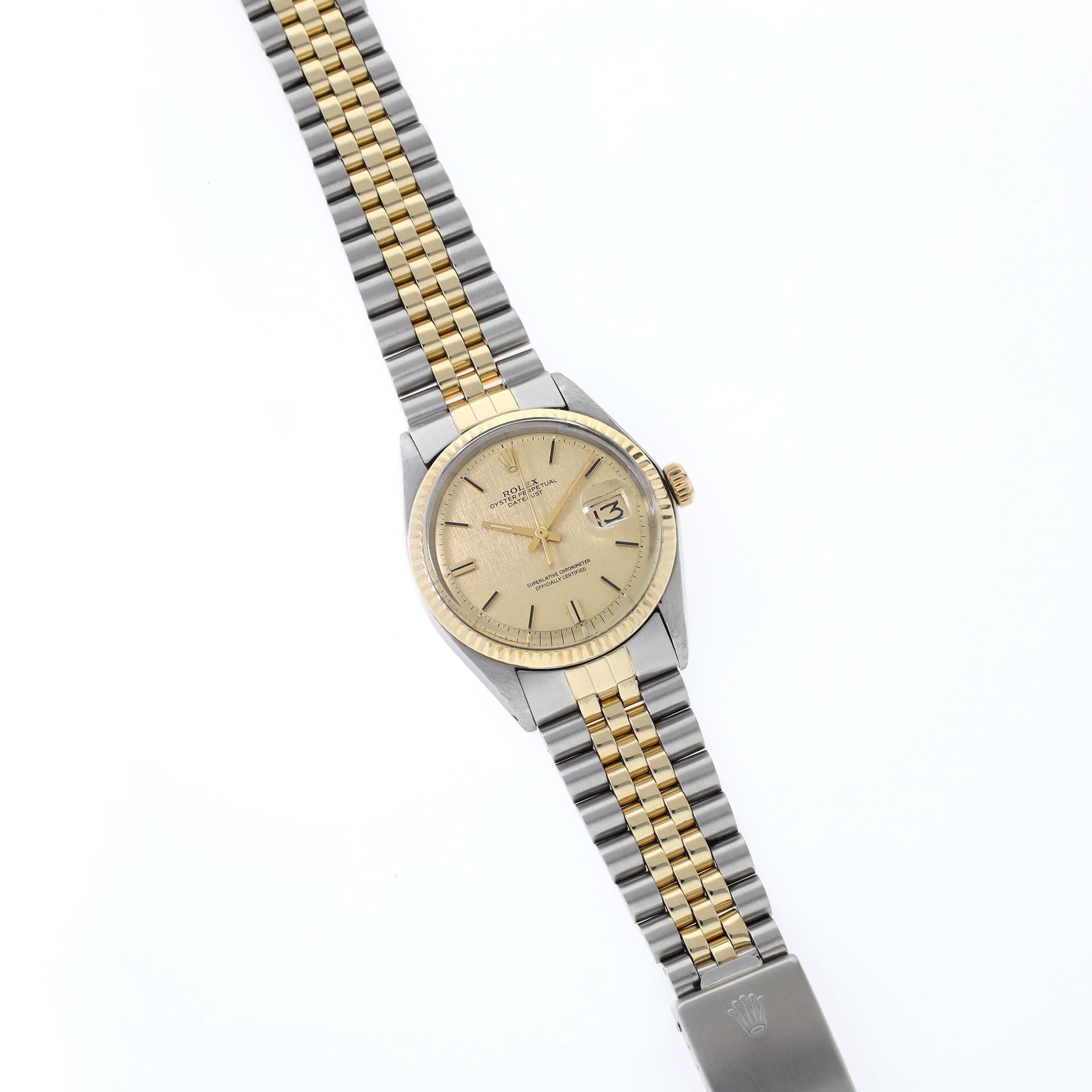 Rolex Datejust 1601 Steel and Gold Linen Dial