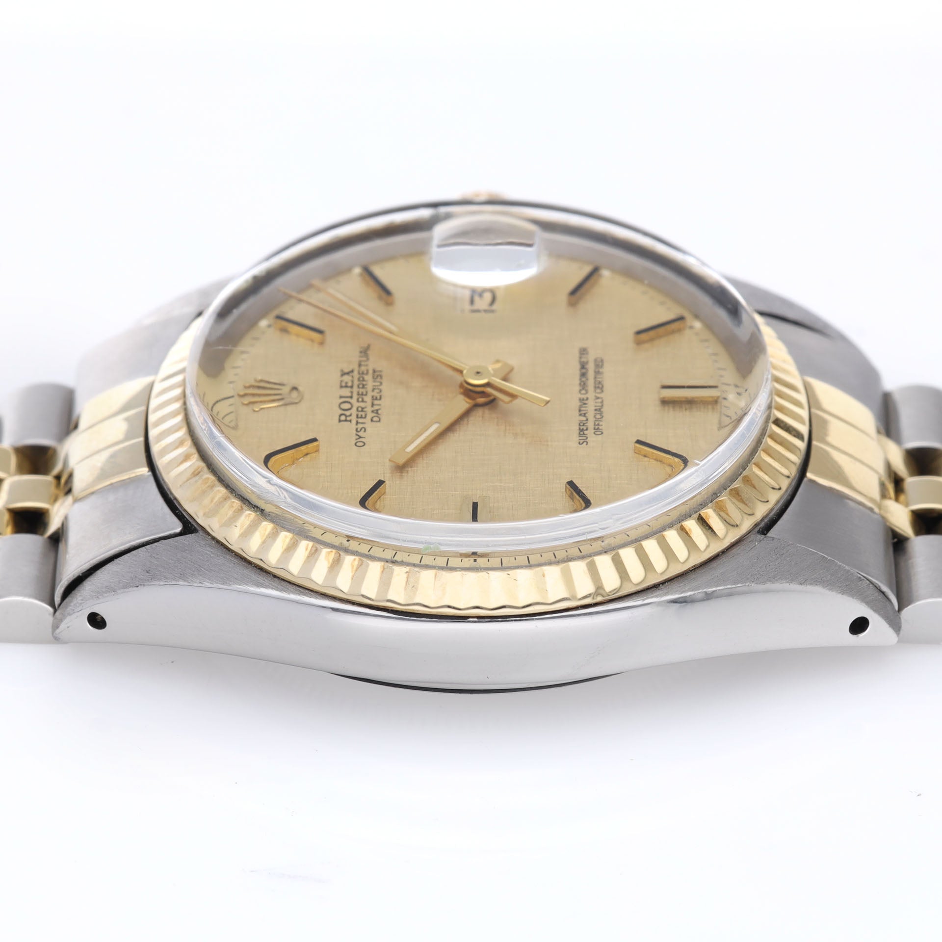 Rolex Datejust 1601 Steel and Gold Linen Dial