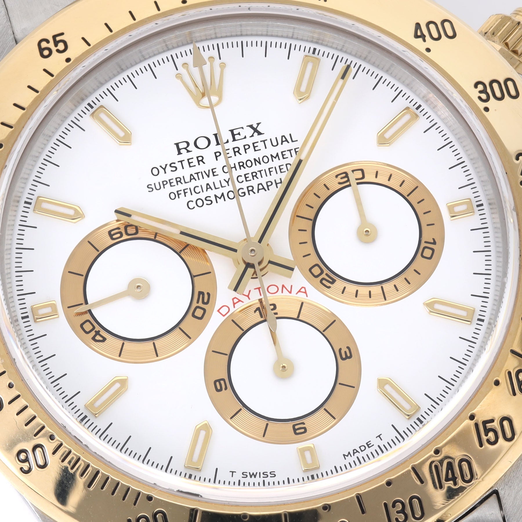 Rolex Cosmograph Daytona 16523 Steel and Gold White Dial