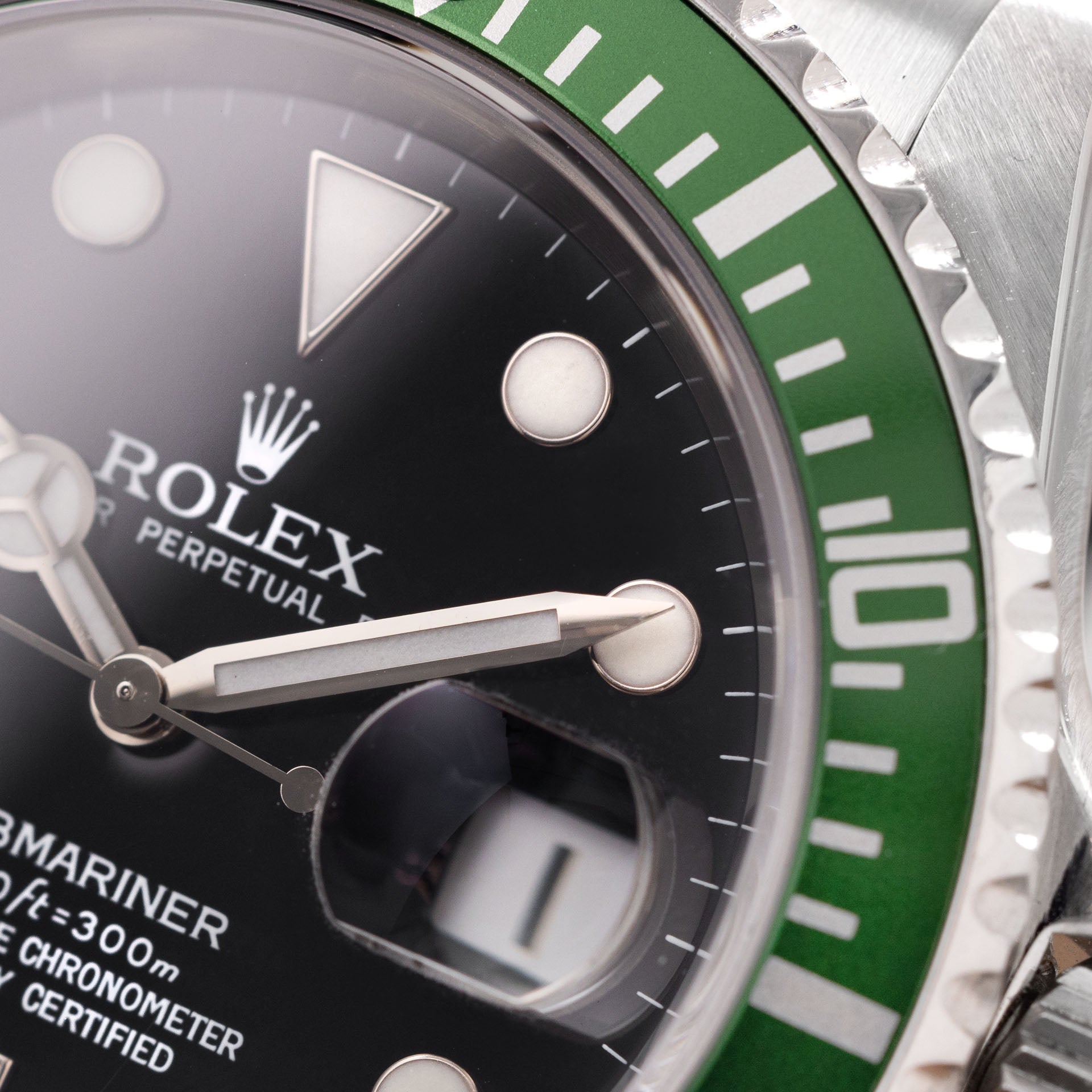 Rolex Submariner Date 16610LV 50th Anniversary Green Bezel