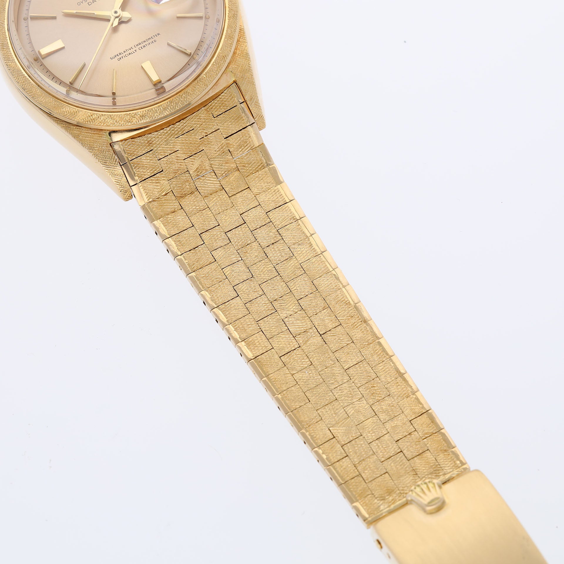  Rolex Day-Date 1806 Yellow Gold Florentine Finish on Brick Bracelet