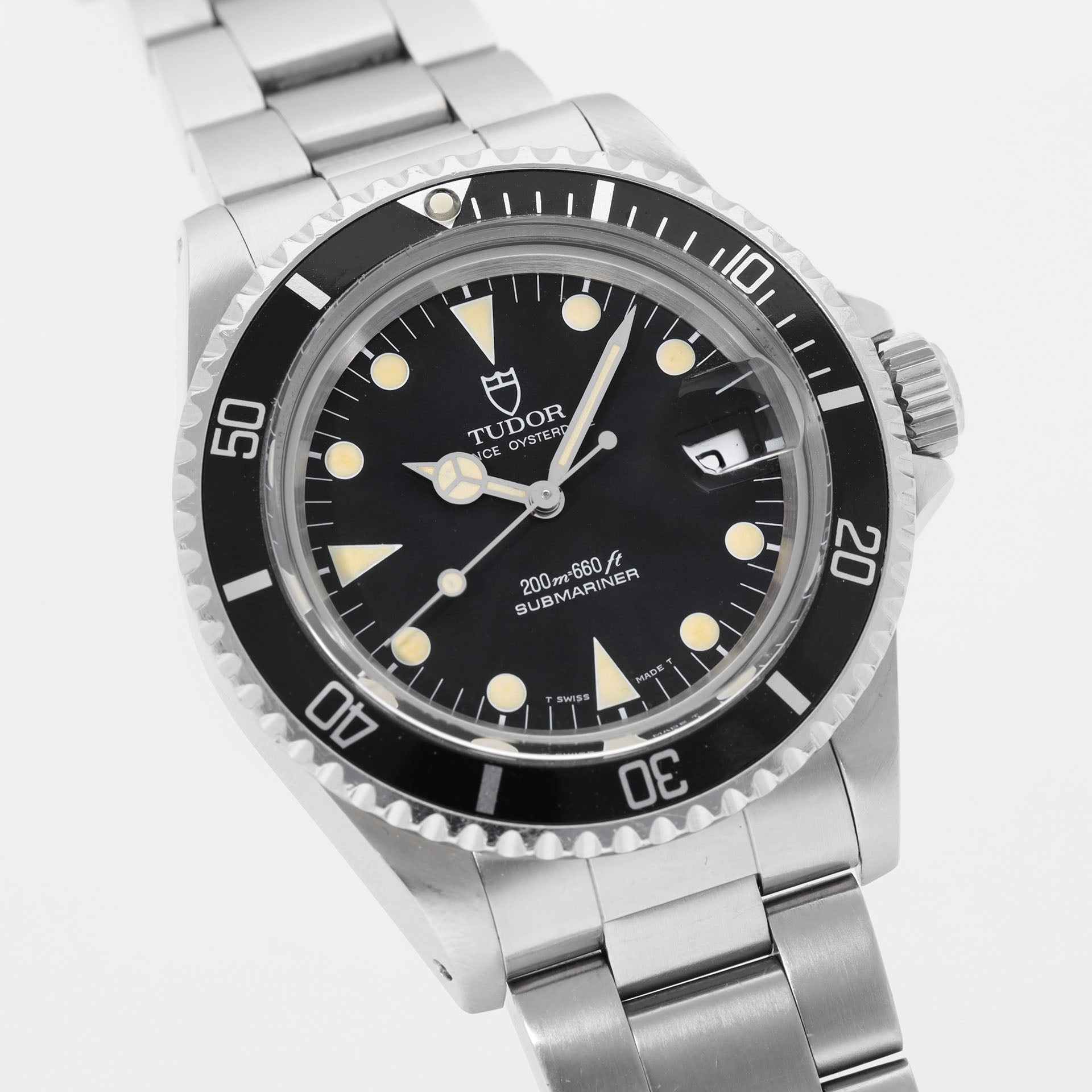 Tudor Submariner Date 79090 Black Dial Stunning Patina