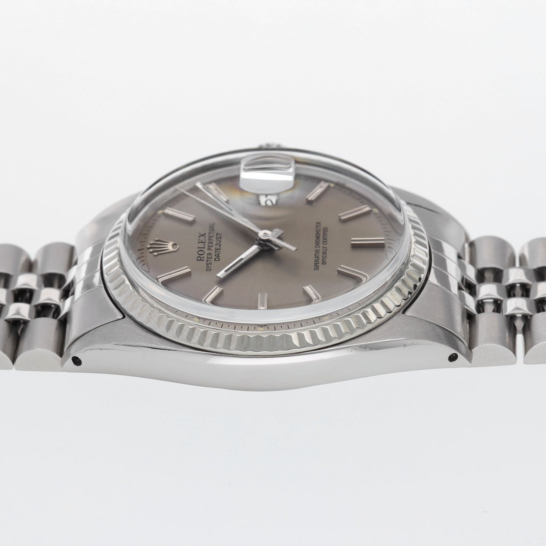 ROLEX DATEJUST 1601 PALE GREY DIAL