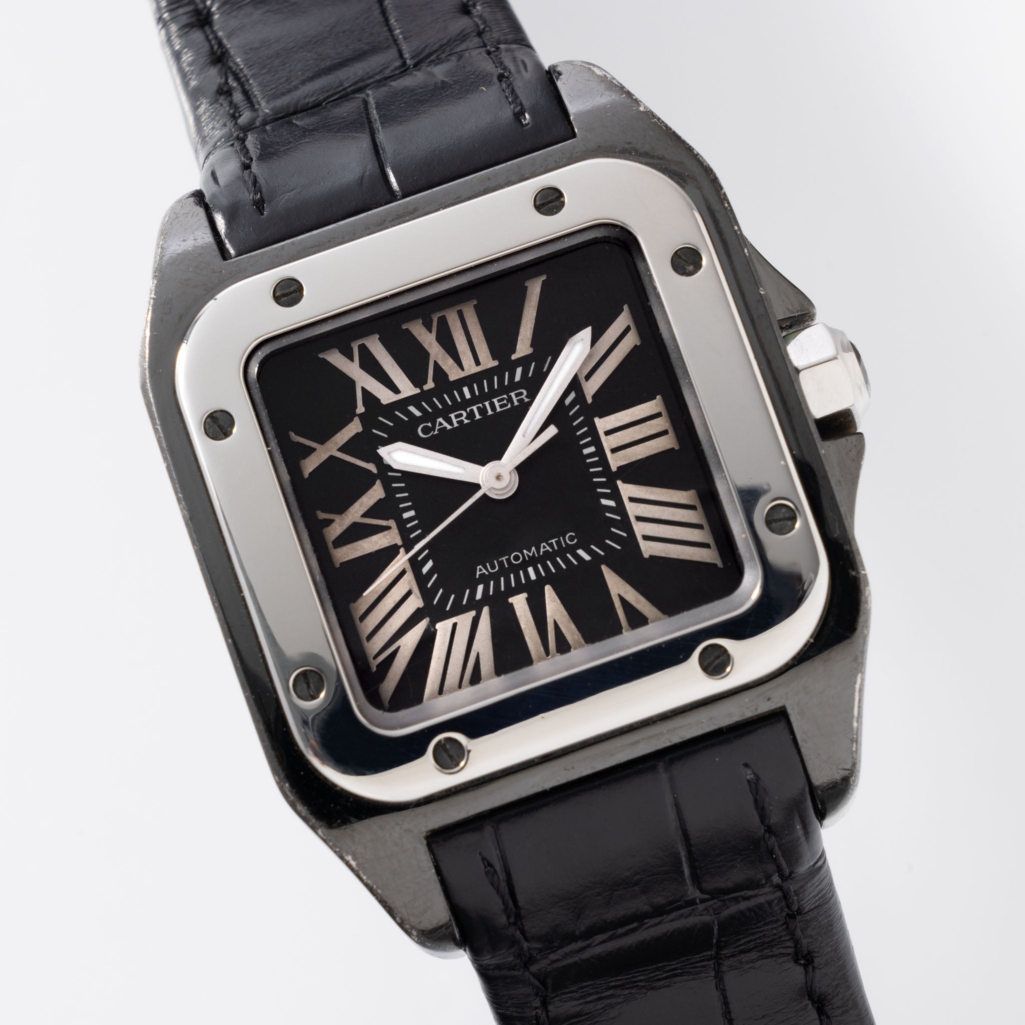 Cartier santos 100 ref 2878 best sale