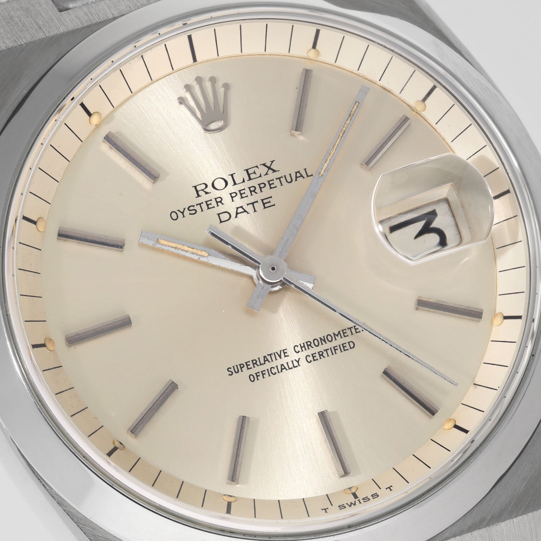 Rolex Date Ref 1530 Silver Dial