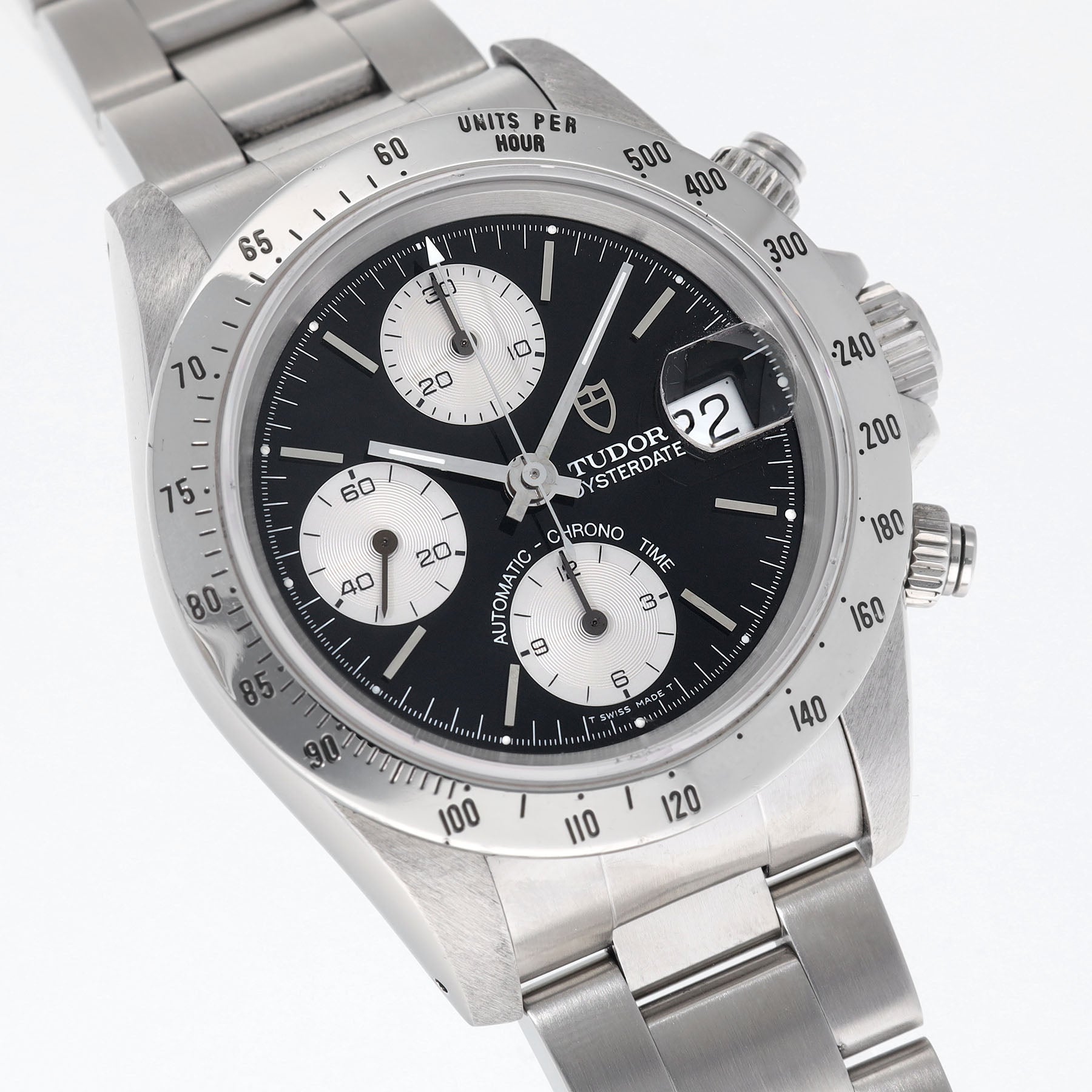 Tudor Prince Date Chronograph Black Dial Ref 79280