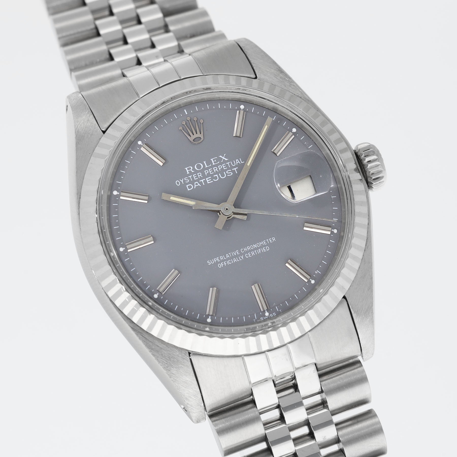 Rolex Datejust Slate Grey Dial Ref 1601