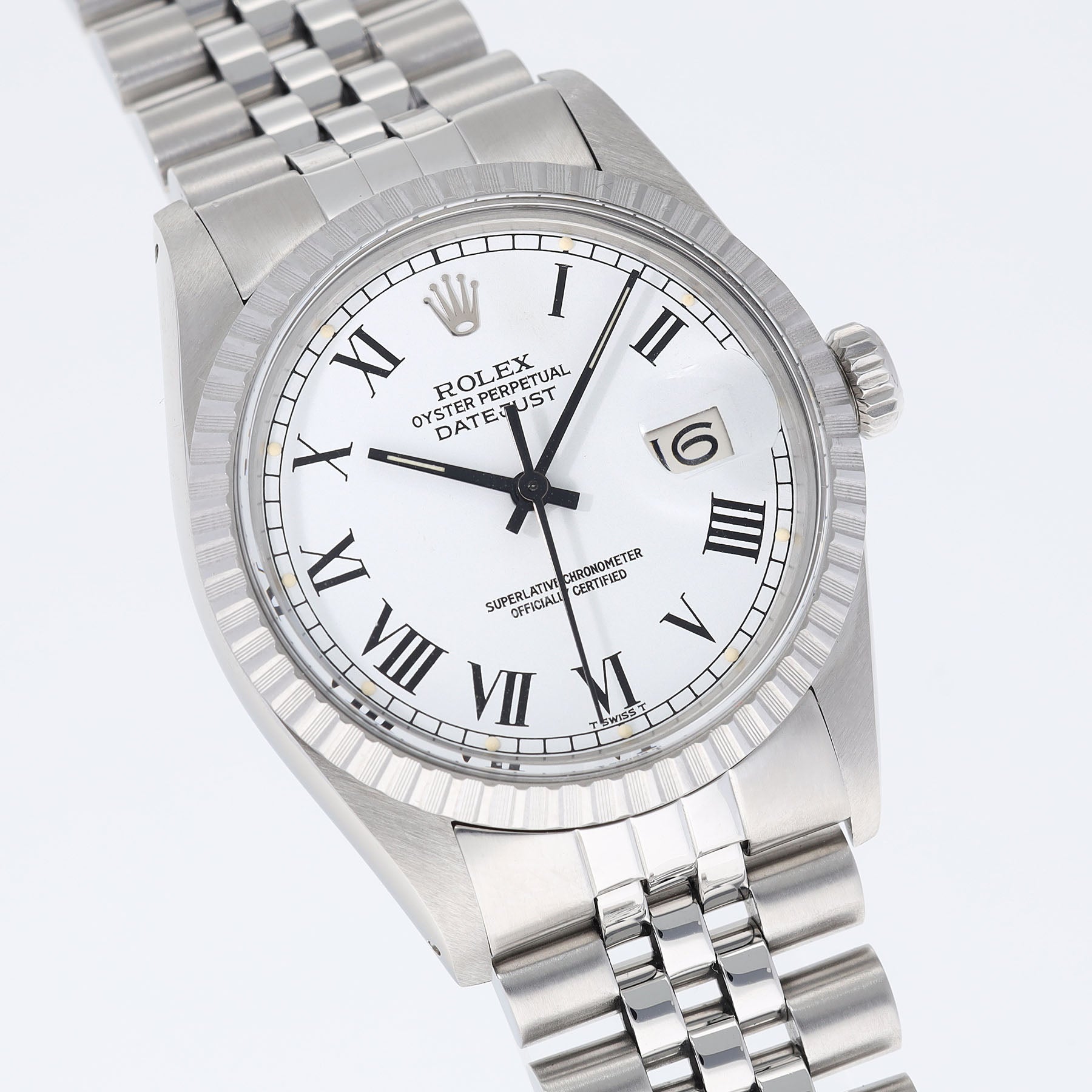 Rolex Datejust 16030 White Buckle Dial with Guarantee Papers