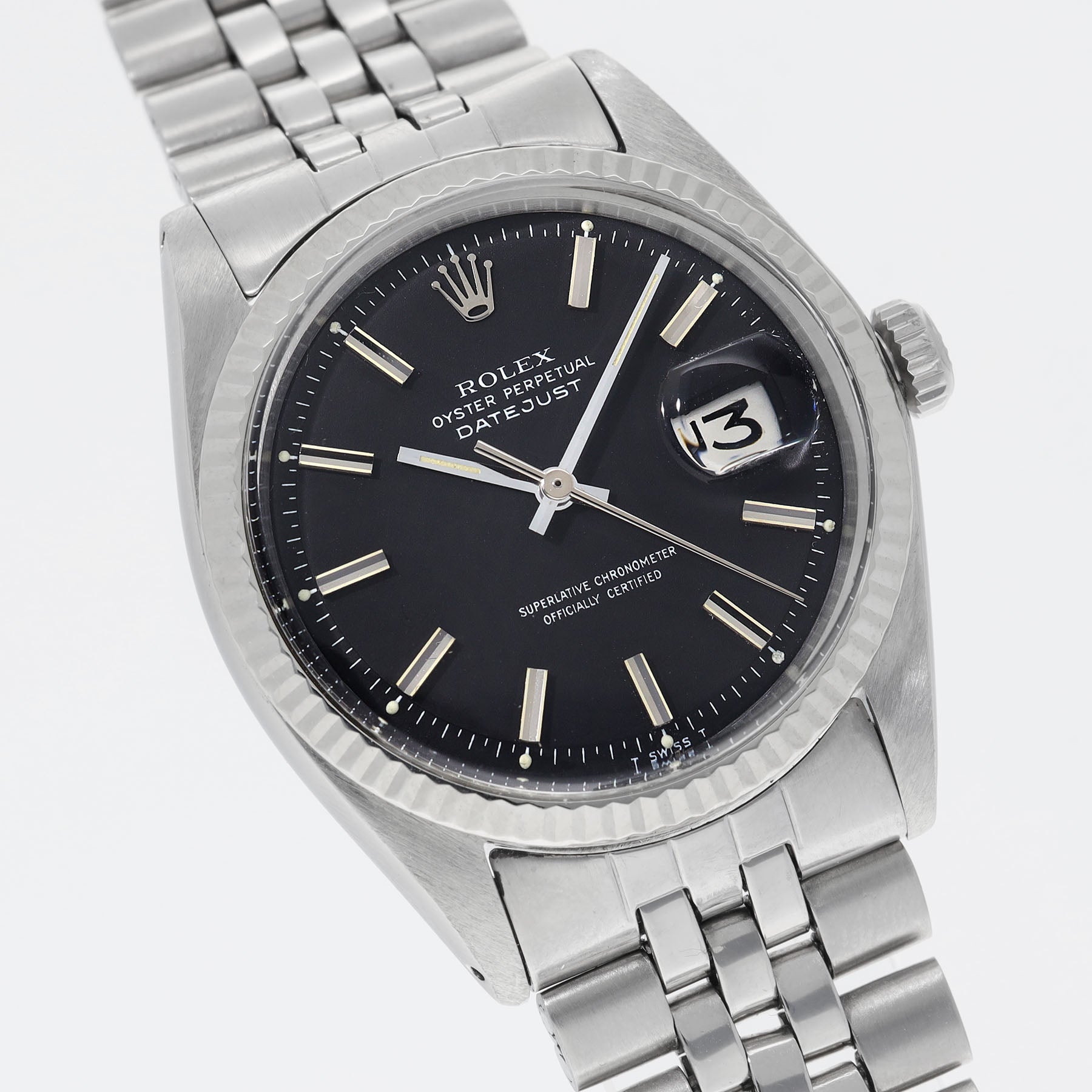 Rolex Datejust Black dial ref 1601