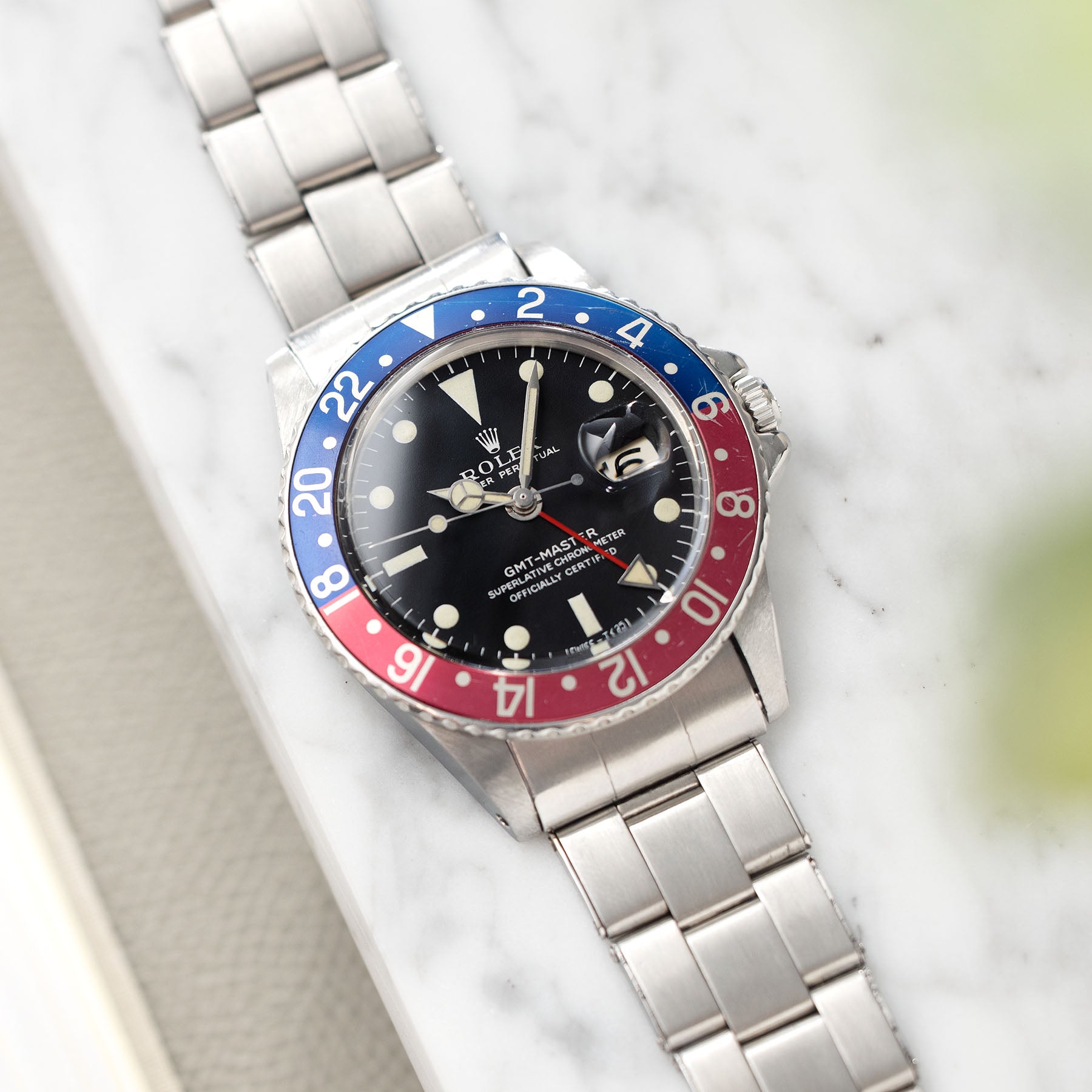 Rolex GMT-Master 1675 Long E Zinc -Sulfide Dial