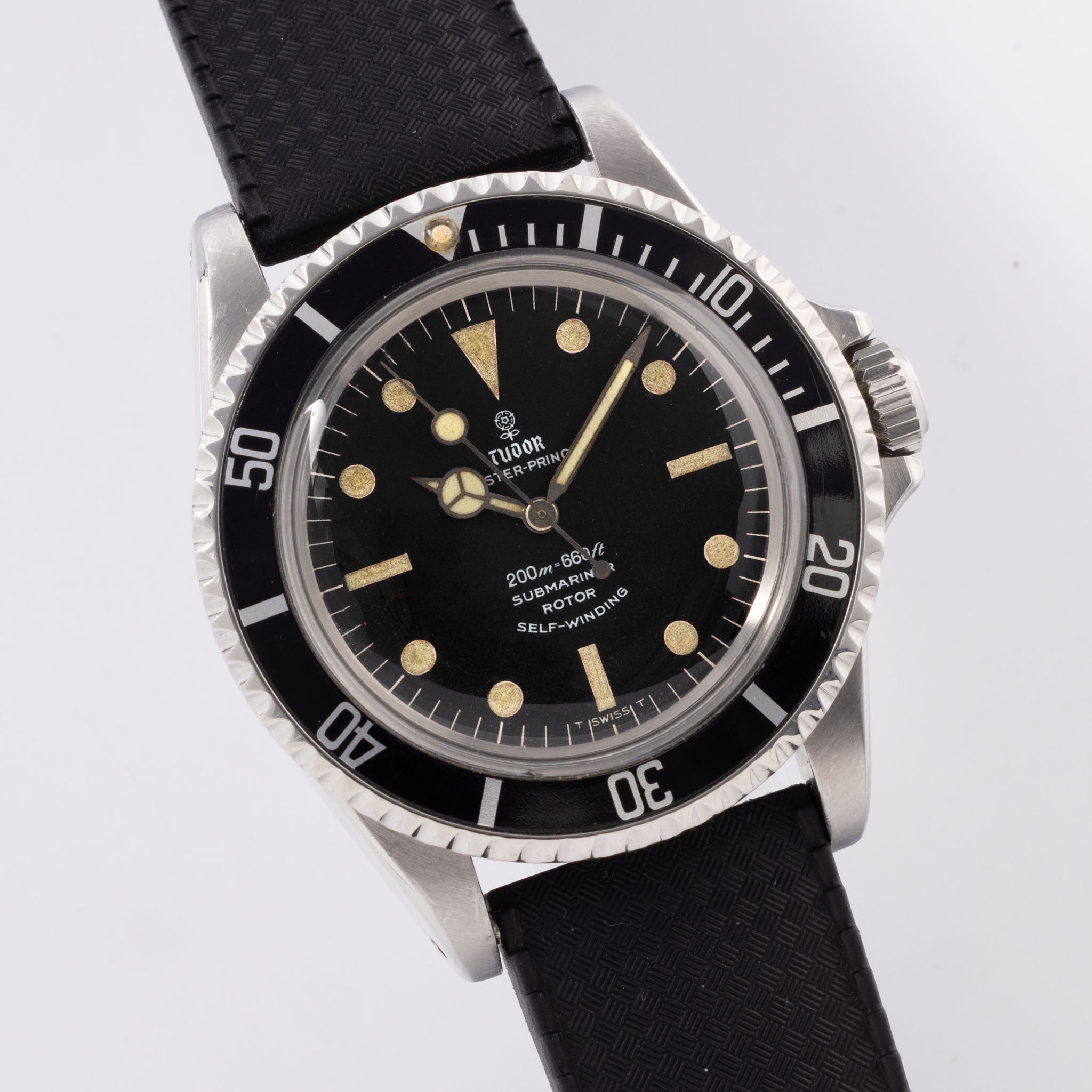 Tudor Submariner White Writing Matte Dial Ref 7928