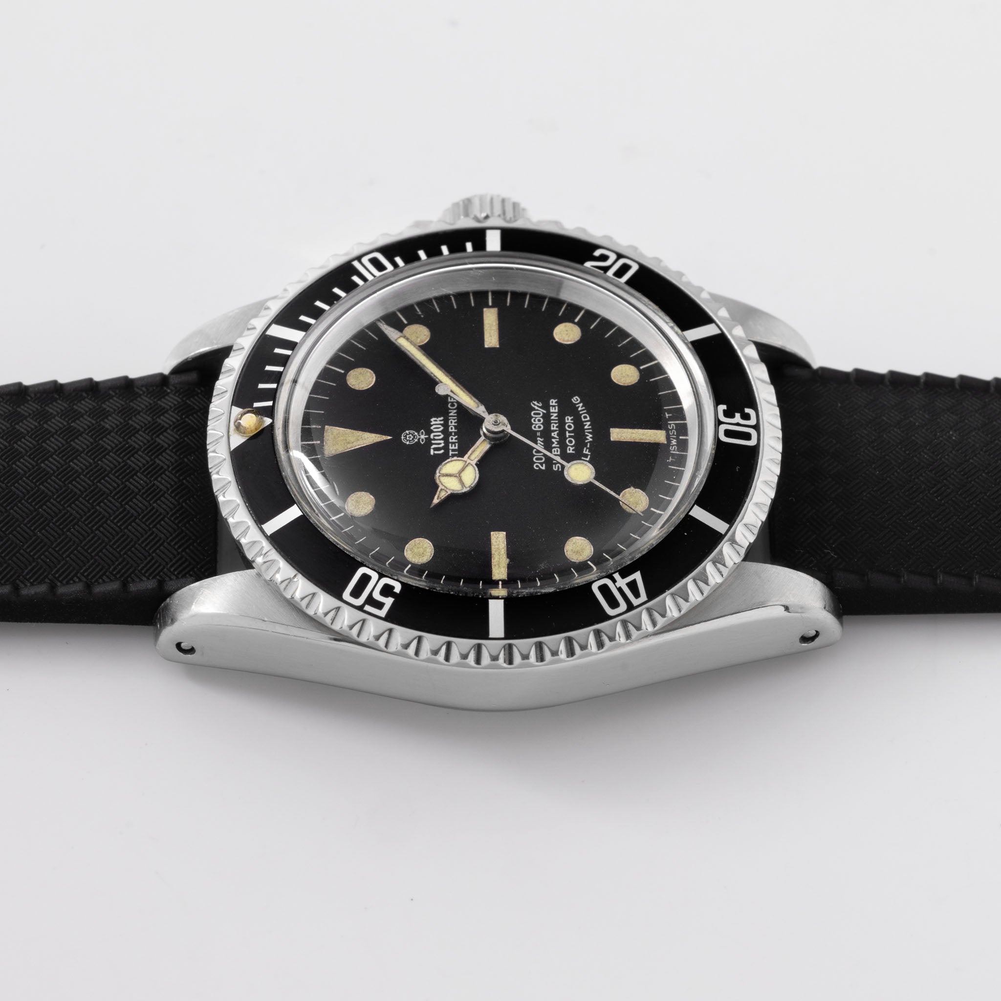 Tudor Submariner White Writing Matte Dial Ref 7928